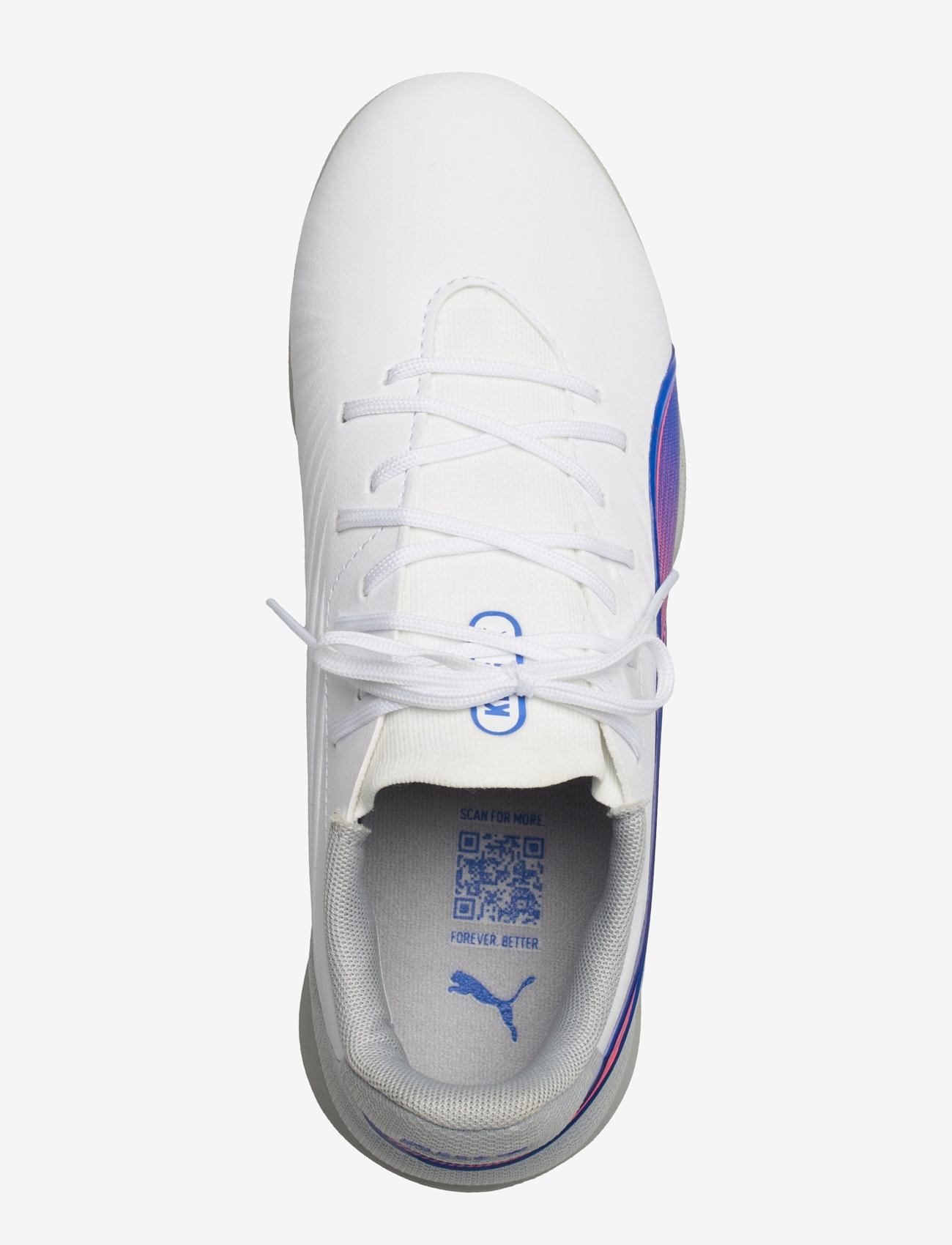 PUMA - KING MATCH TT Jr - puma white-bluemazing-flat light gray - 3
