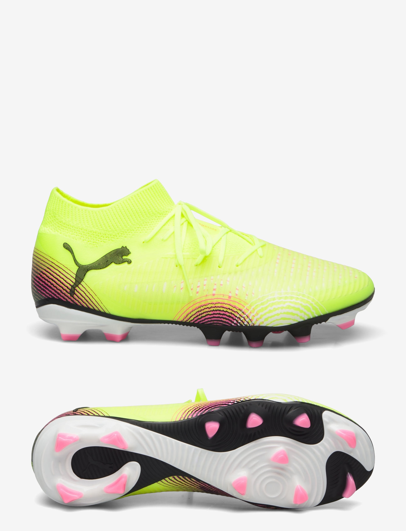 PUMA - FUTURE 8 PRO FG/AG - fodboldsko - yellow alert-puma black-sun struck - 0