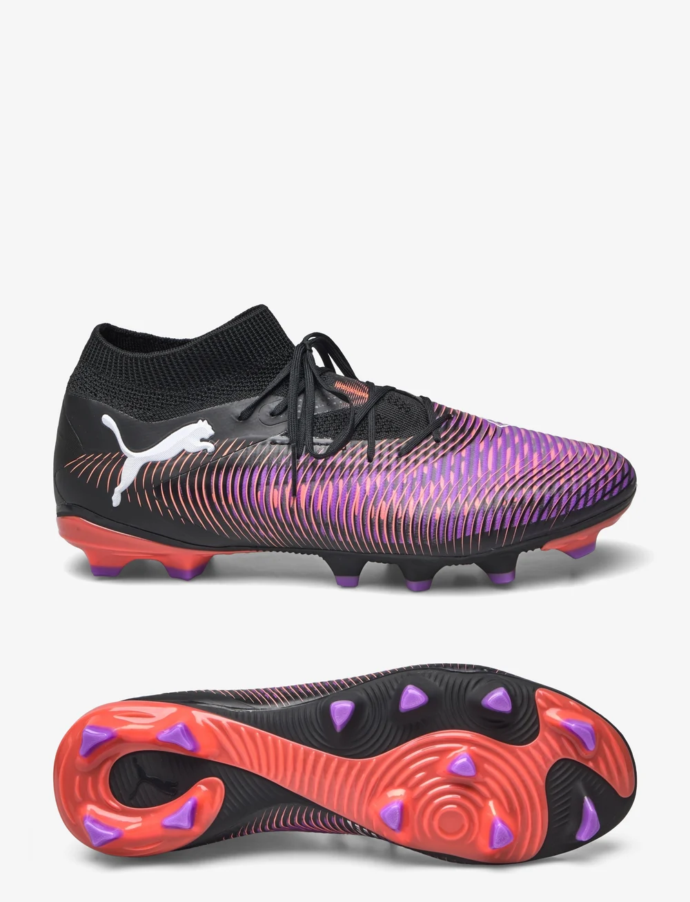 PUMA - FUTURE 8 PRO FG/AG - fotbollsskor - puma black-puma white-glowing red - 0