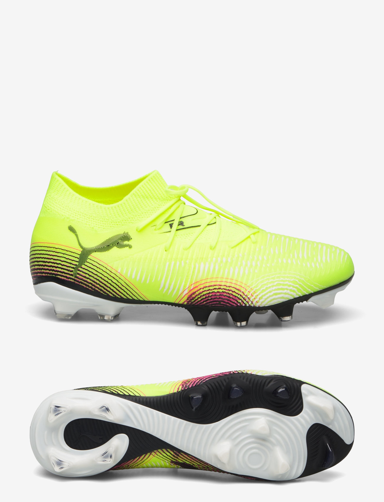 PUMA - FUTURE 8 MATCH FG/AG - fotbollsskor - yellow alert-puma black-sun struck - 0