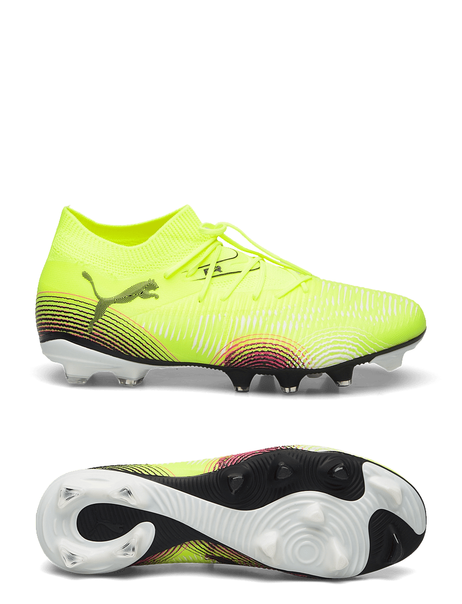 PUMA - FUTURE 8 MATCH FG/AG - futbolo bateliai - yellow alert-puma black-sun struck - 0