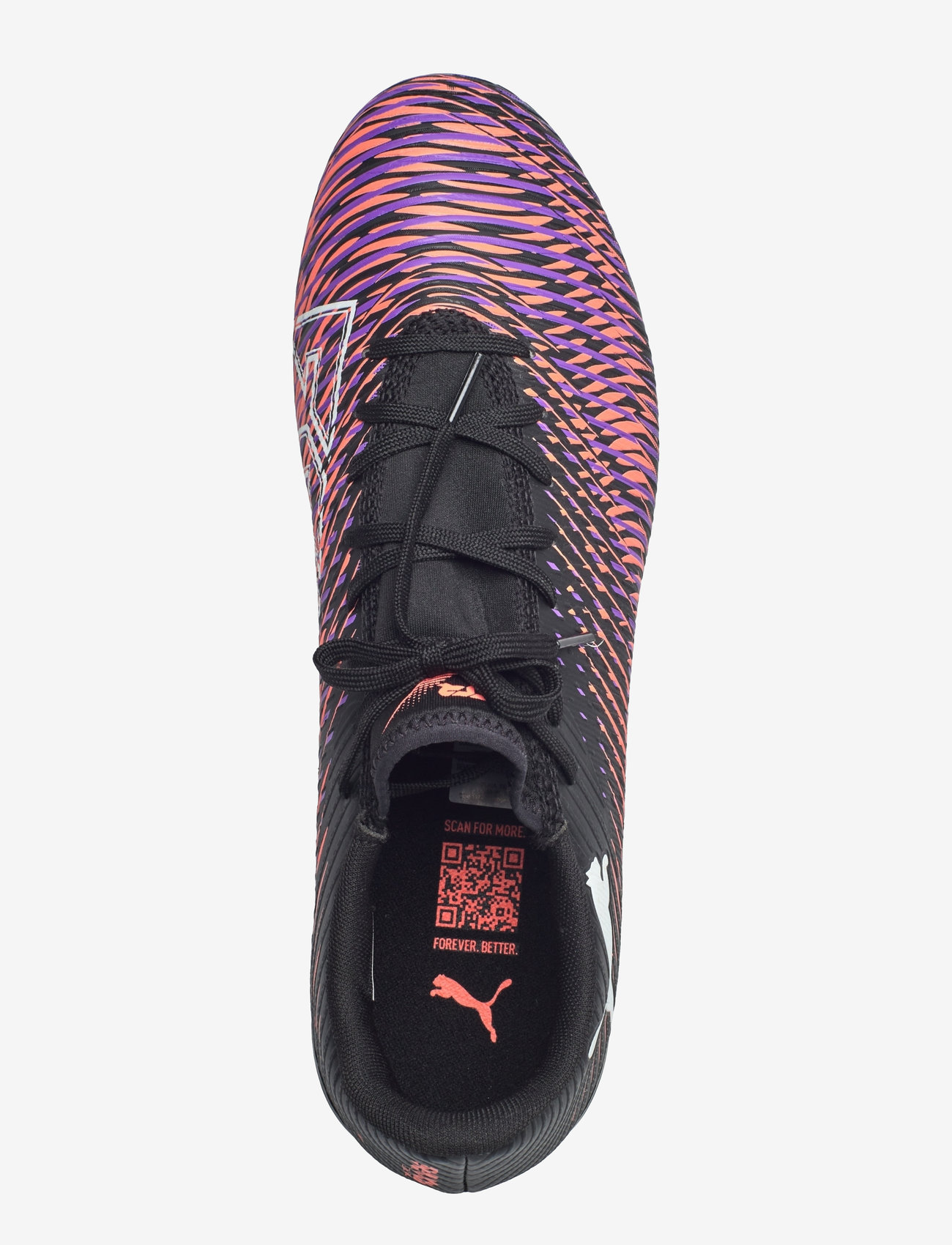 PUMA - FUTURE 8 PLAY FG/AG - fotbollsskor - puma black-puma white-glowing red - 4