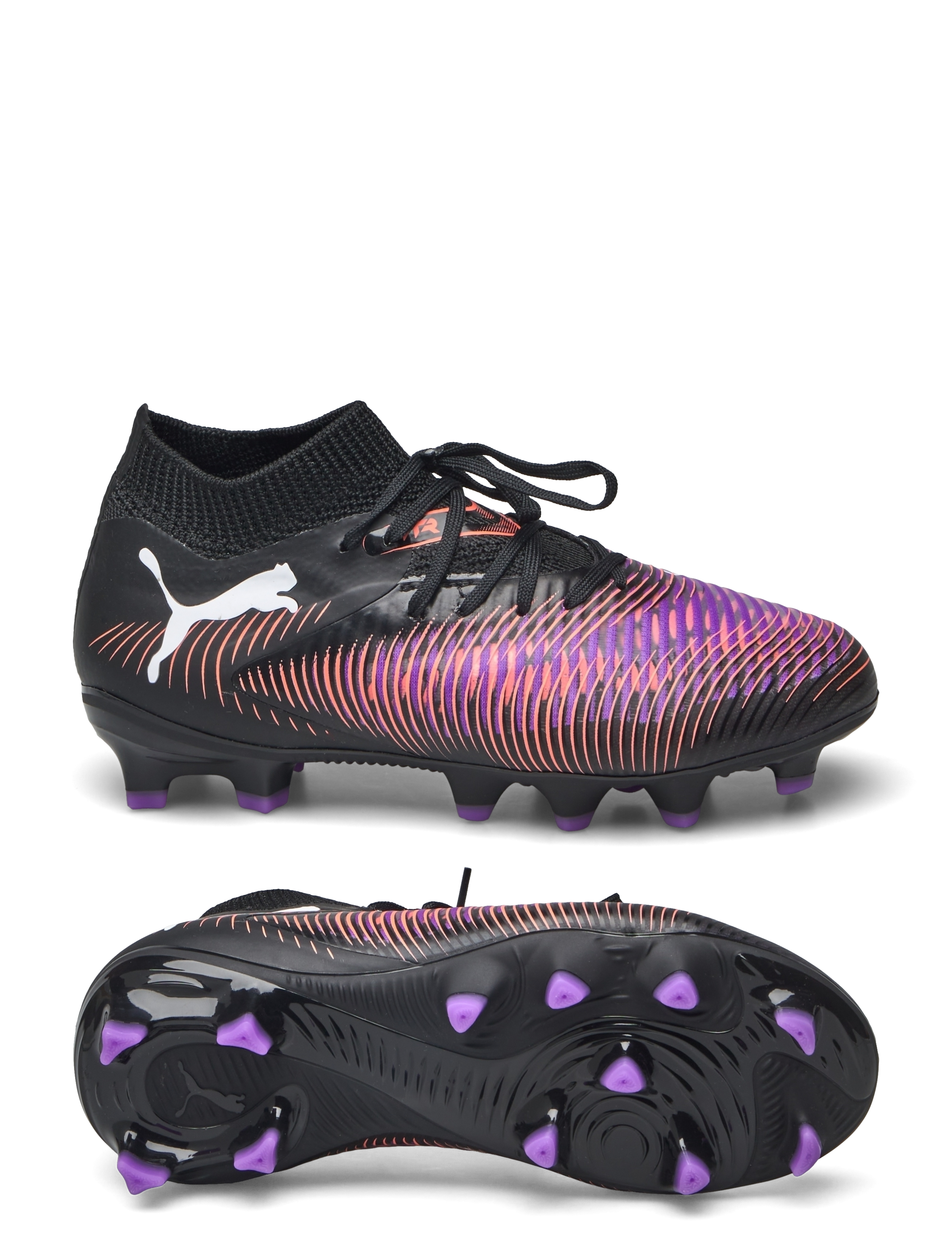 PUMA FUTURE 8 PRO FG/AG Jr - Spordijalatsid - PUMA BLACK-PUMA WHITE-GLOWING RED / multi