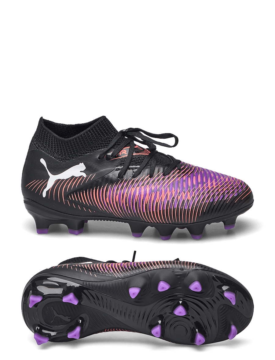 PUMA - FUTURE 8 PRO FG/AG Jr - vaatteet - puma black-puma white-glowing red - 0