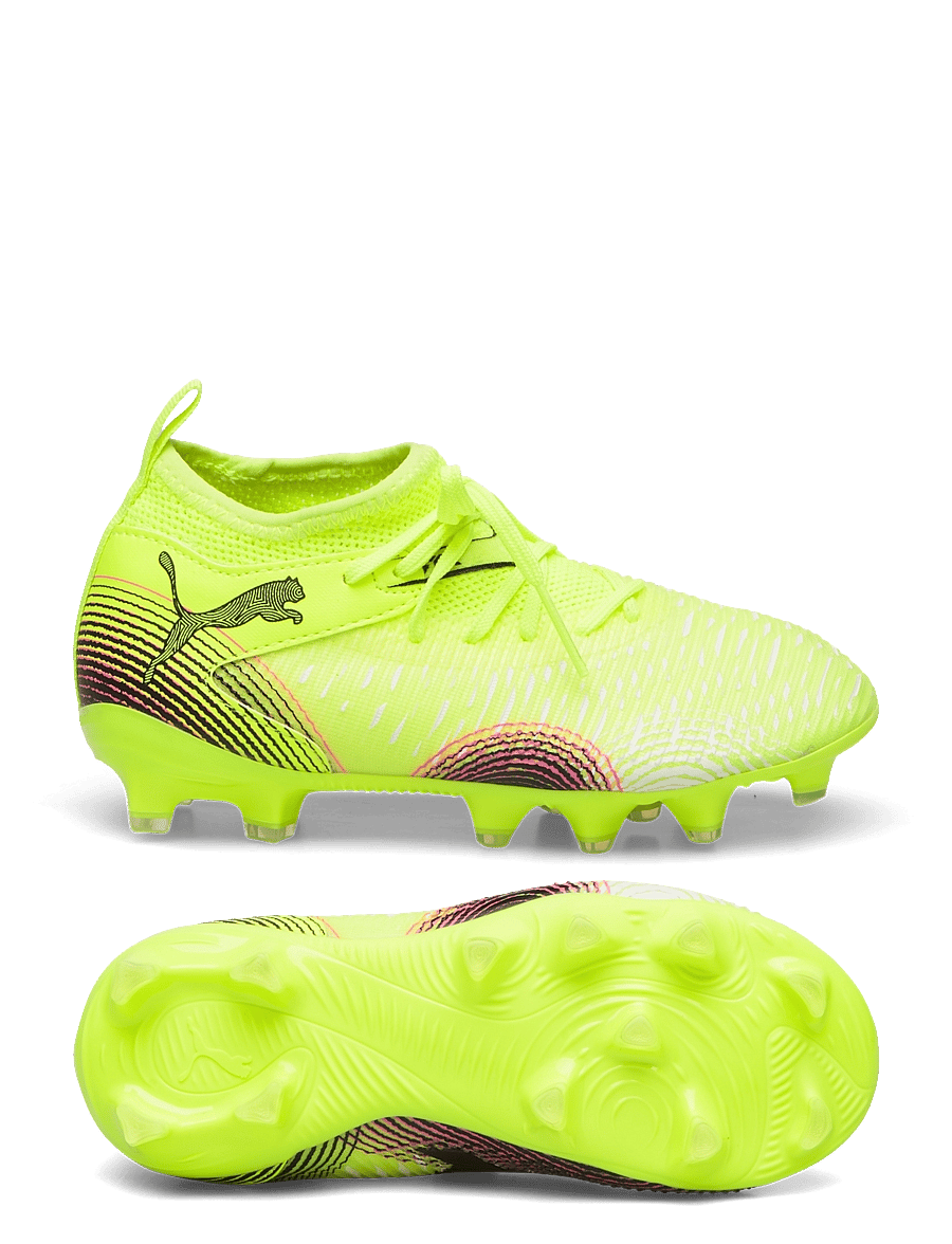PUMA - FUTURE 8 MATCH FG/AG Jr - tøj - yellow alert-puma black-sun struck - 0