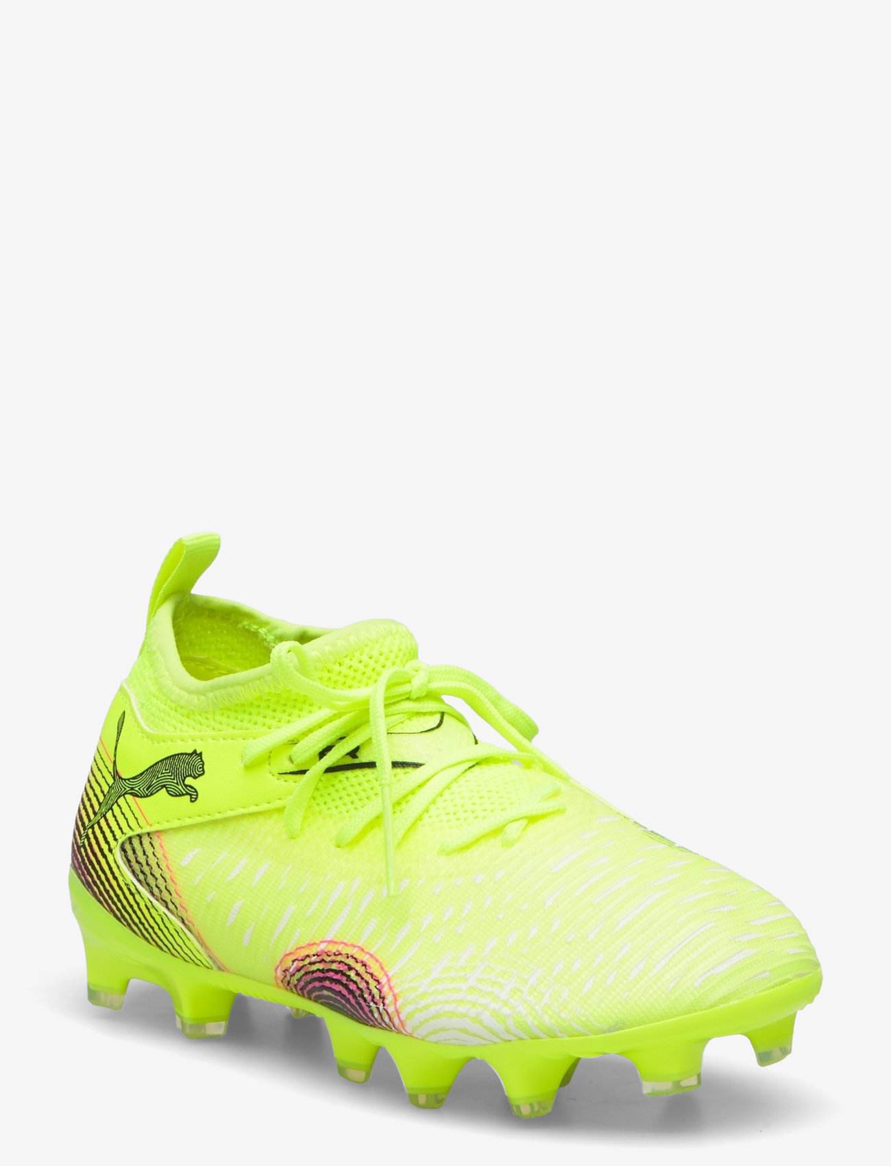 PUMA - FUTURE 8 MATCH FG/AG Jr - kläder - yellow alert-puma black-sun struck - 1