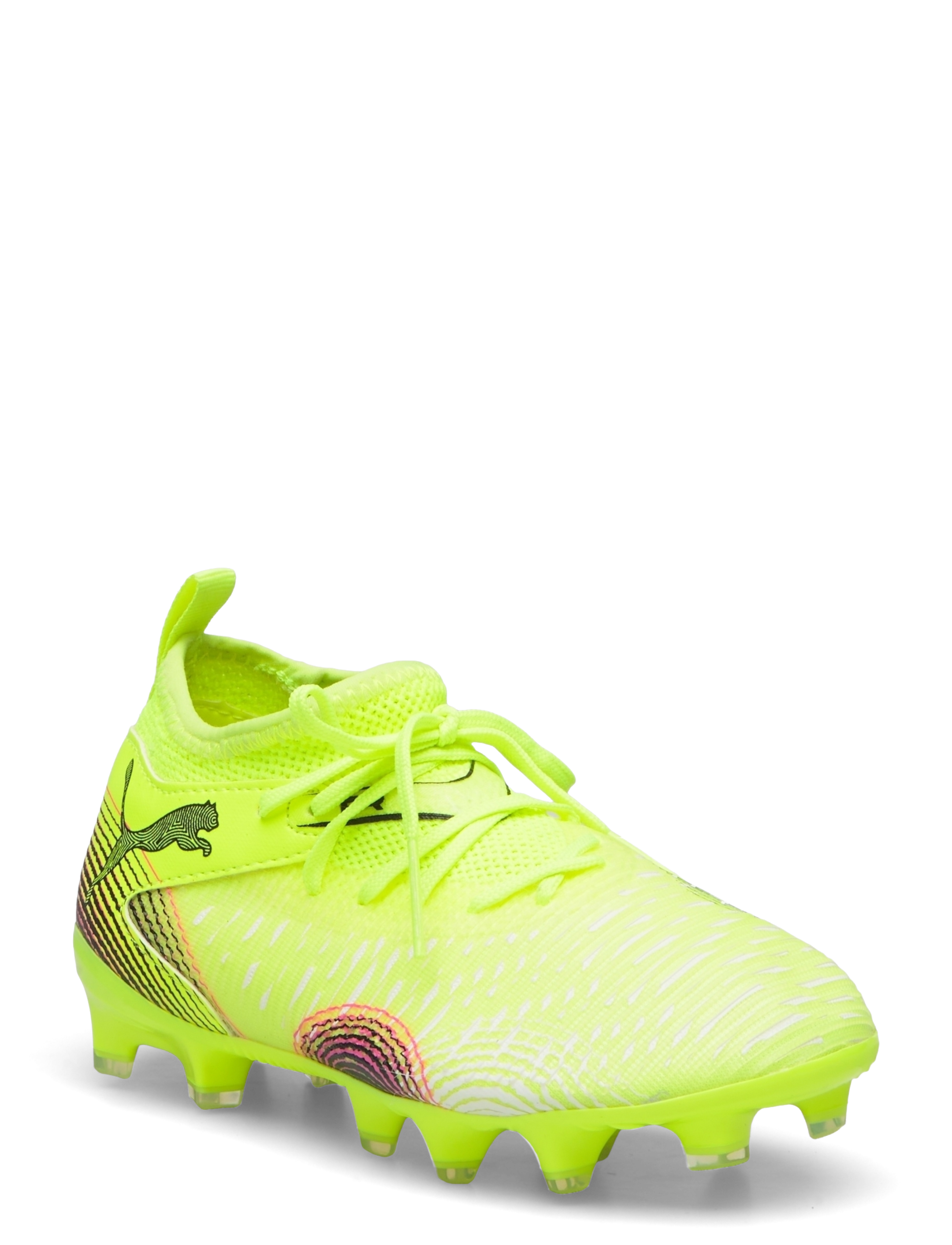 PUMA - FUTURE 8 MATCH FG/AG Jr - vasaros pasiūlymai - yellow alert-puma black-sun struck - 1