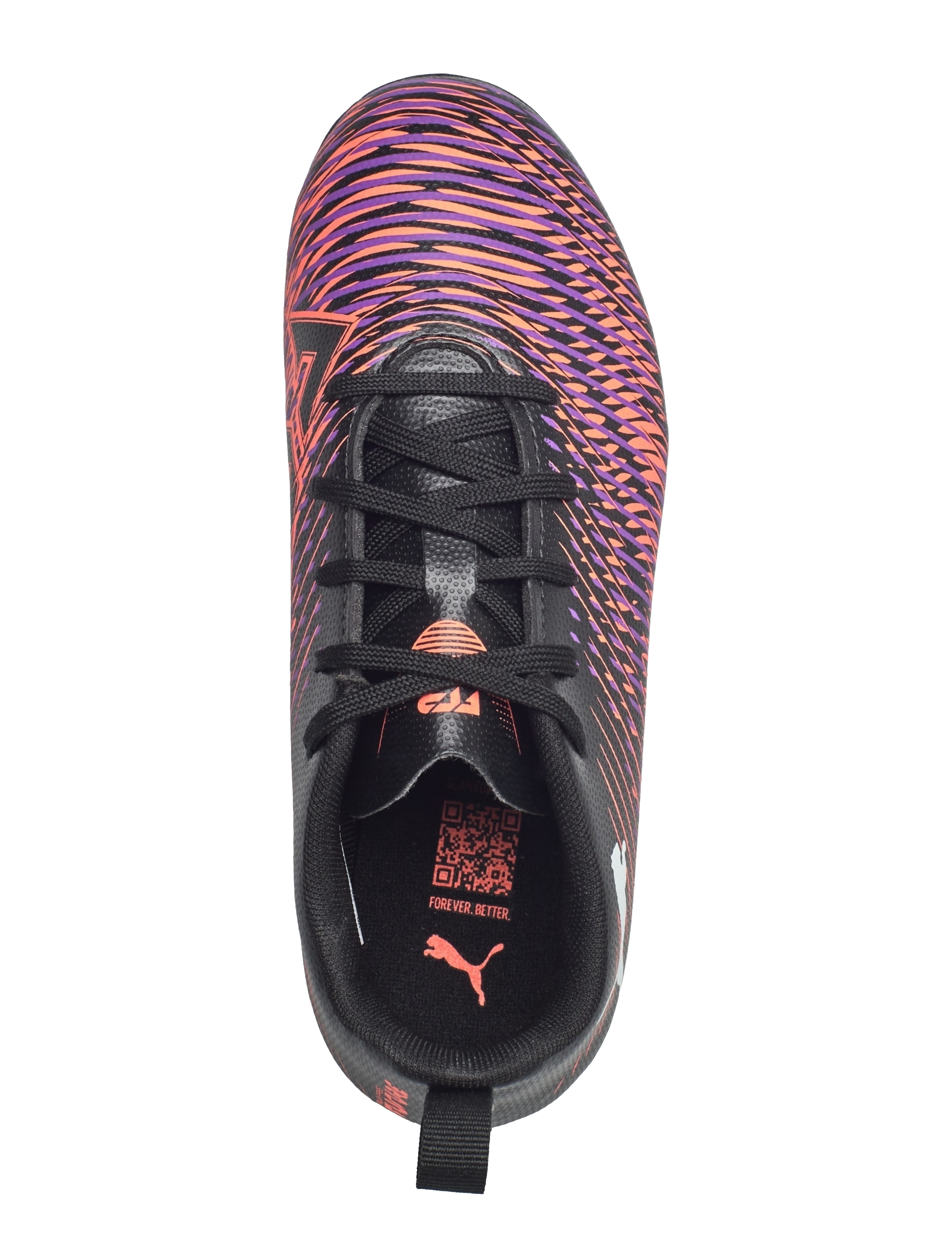 PUMA - FUTURE 8 PLAY FG/AG Jr - puma black-puma white-glowing red - 4