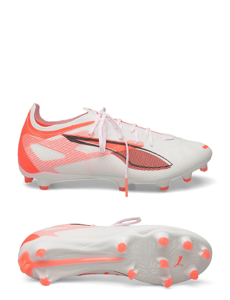 PUMA - ULTRA 5 PRO FG/AG - fotbollsskor - puma white-puma black-glowing red - 0