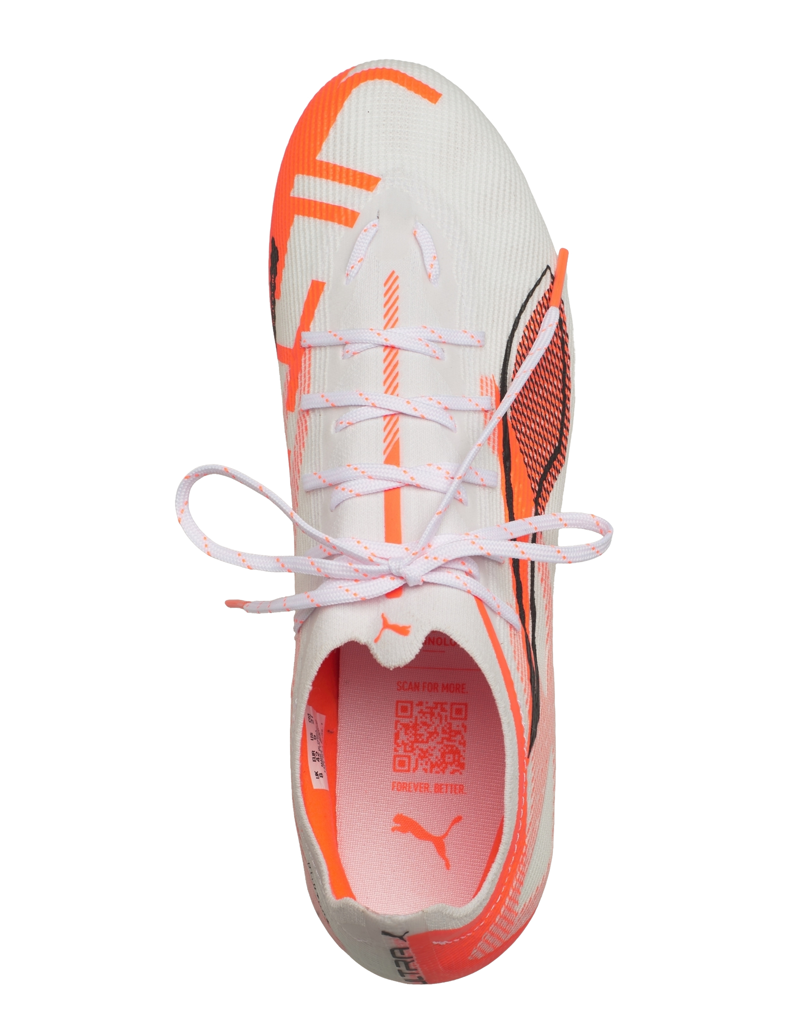 PUMA - ULTRA 5 PRO FG/AG - fotbollsskor - puma white-puma black-glowing red - 4