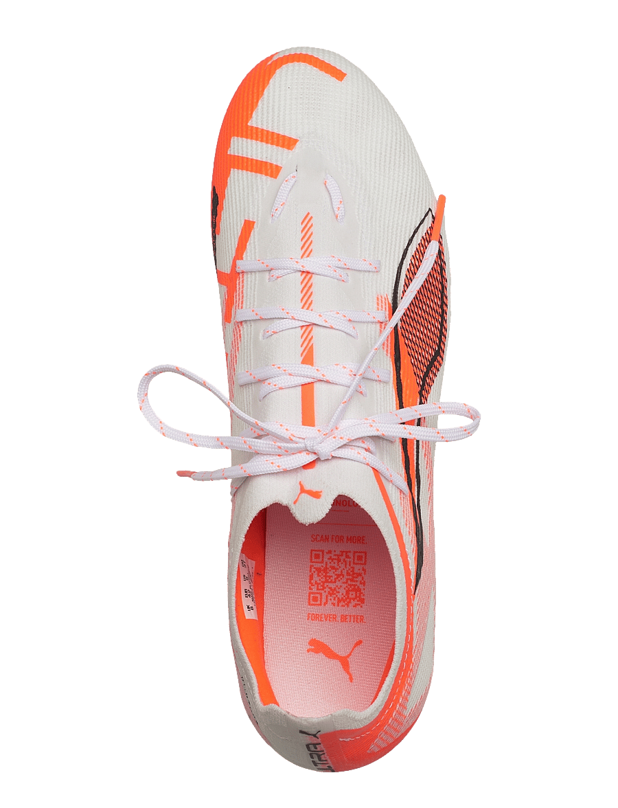PUMA - ULTRA 5 PRO FG/AG - fotbollsskor - puma white-puma black-glowing red - 4