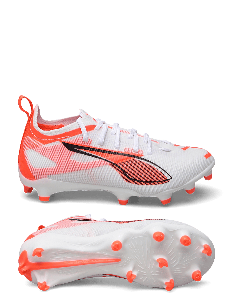 PUMA - ULTRA 5 PRO FG/AG Jr - apģērbs - puma white-puma black-glowing red - 0