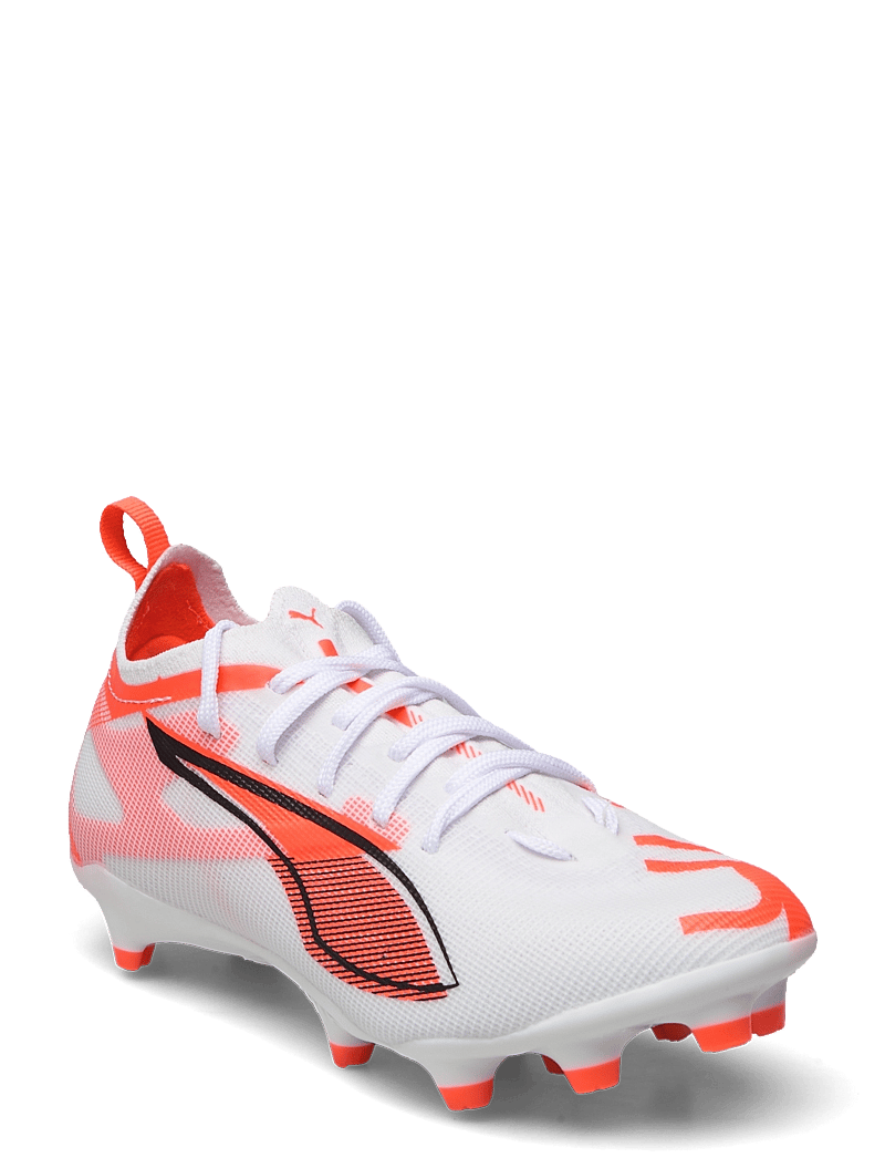 PUMA - ULTRA 5 PRO FG/AG Jr - apģērbs - puma white-puma black-glowing red - 1