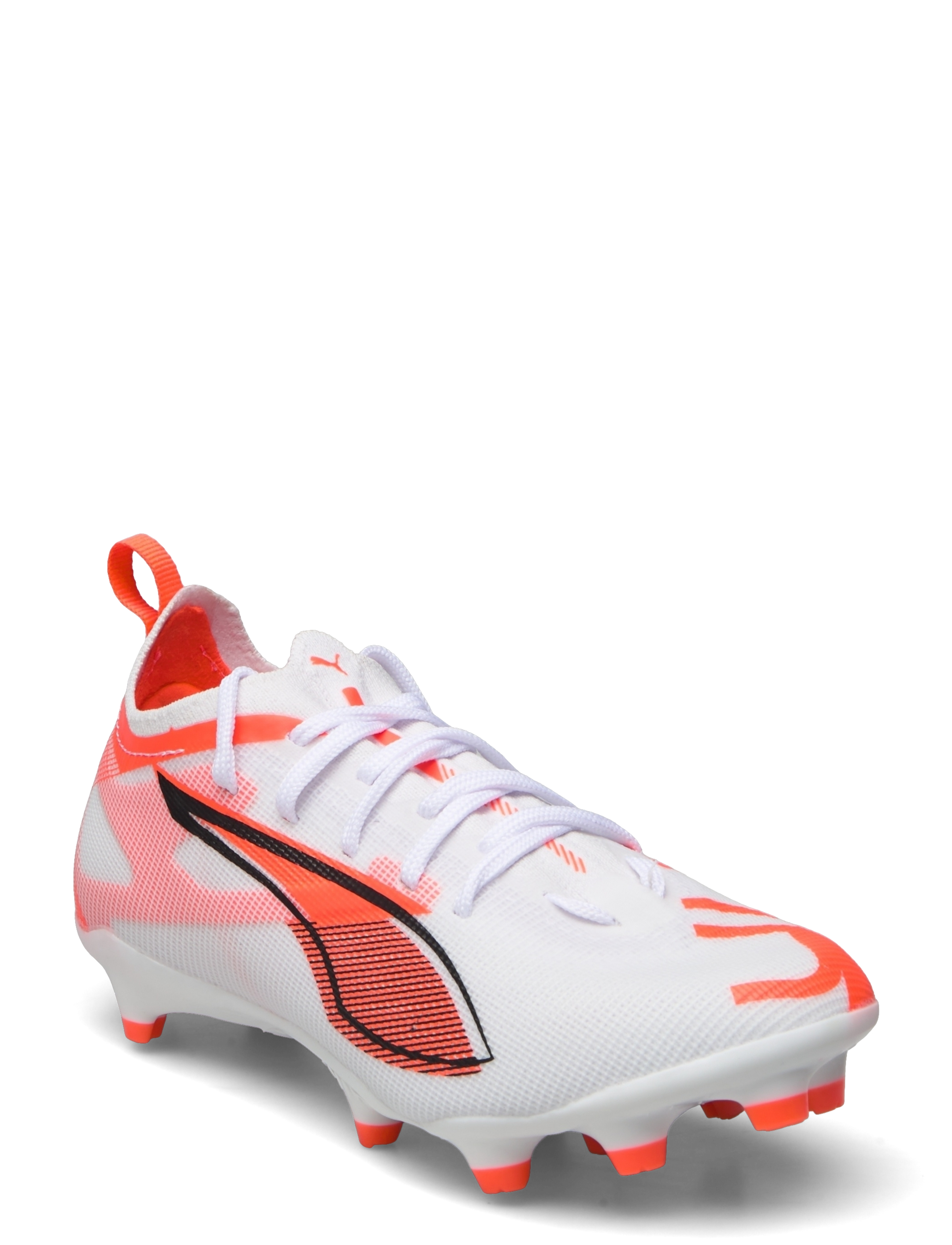 PUMA - ULTRA 5 PRO FG/AG Jr - apģērbs - puma white-puma black-glowing red - 1