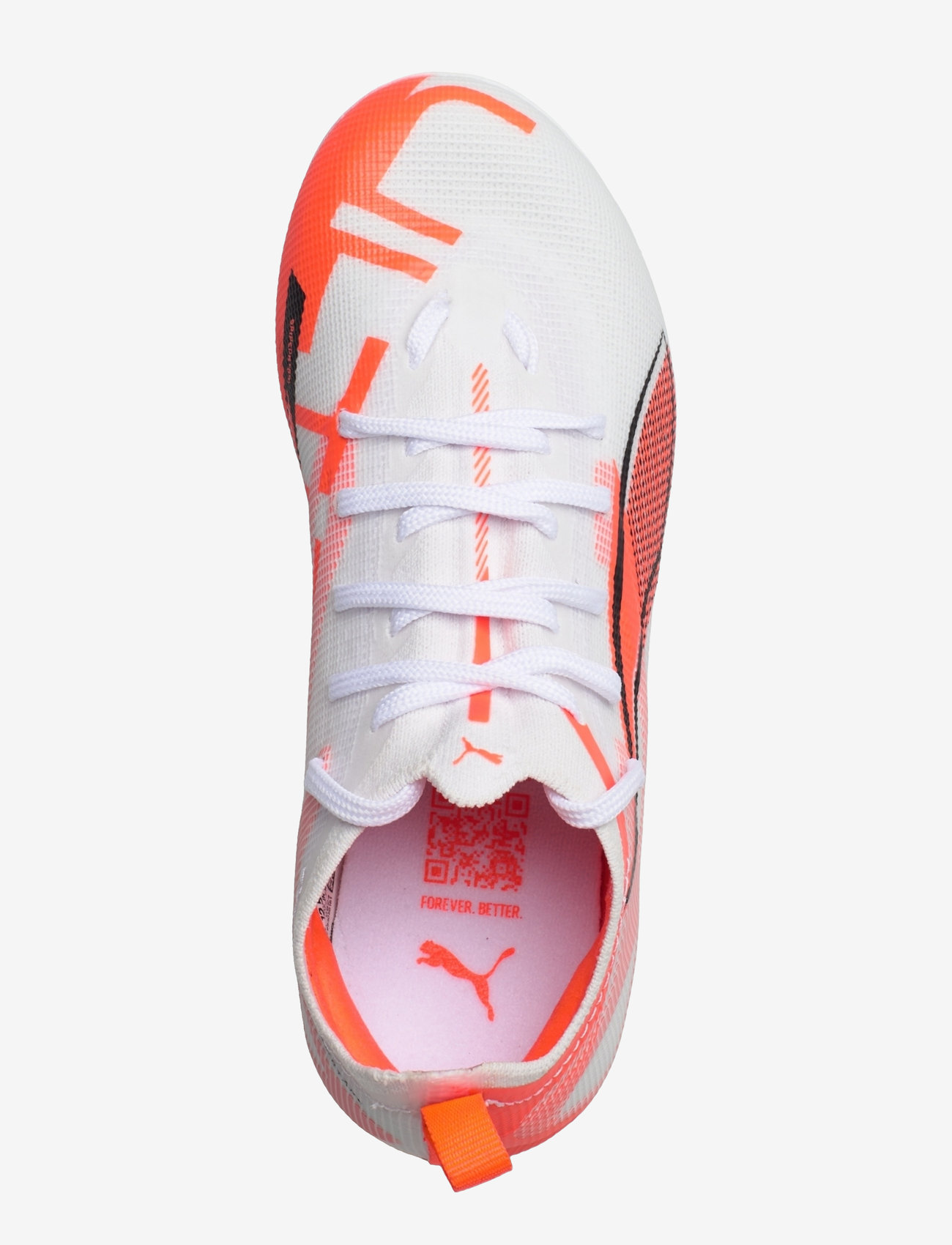 PUMA - ULTRA 5 PRO FG/AG Jr - clothing - puma white-puma black-glowing red - 4
