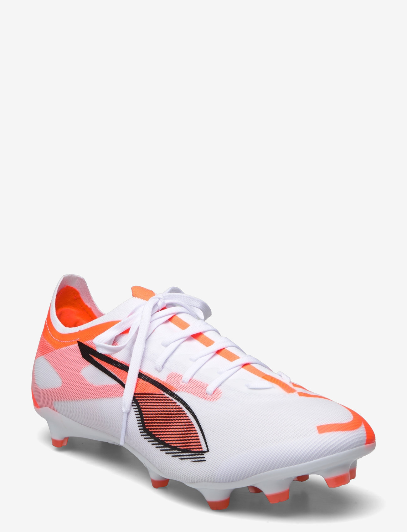PUMA - ULTRA 5 MATCH FG/AG - jalgpalli puutsad - puma white-puma black-glowing red - 1