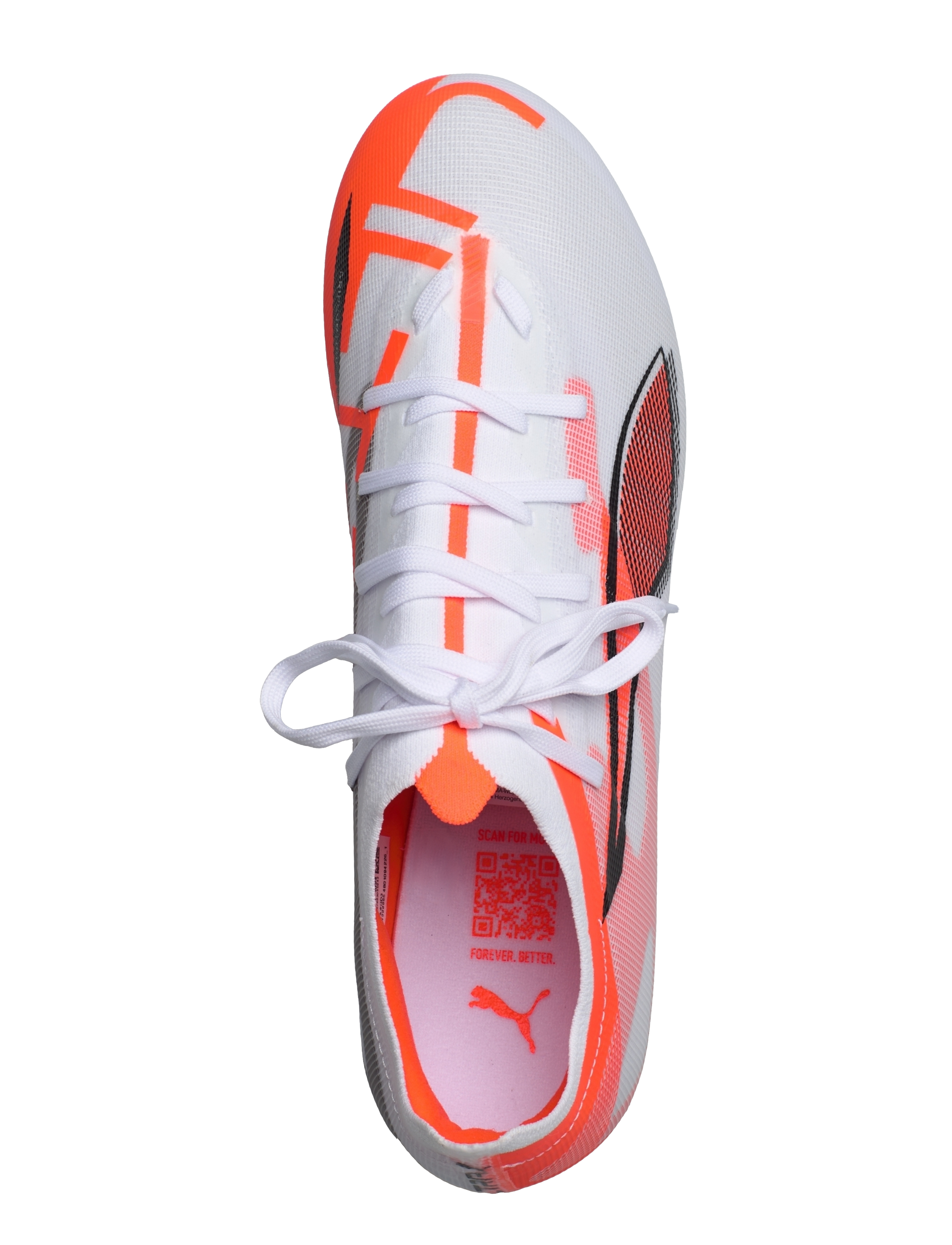 PUMA - ULTRA 5 MATCH FG/AG - jalgpalli puutsad - puma white-puma black-glowing red - 4