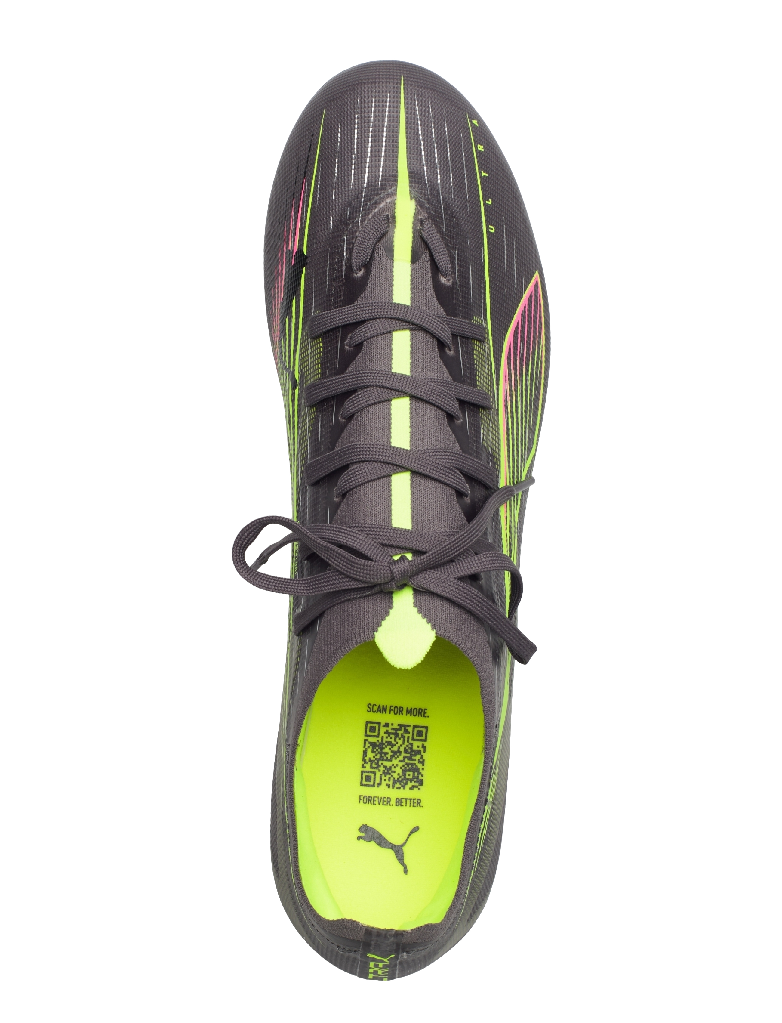 PUMA - ULTRA 5 MATCH FG/AG - fodboldsko - matte aged silver-yellow alert-puma aged silver - 3