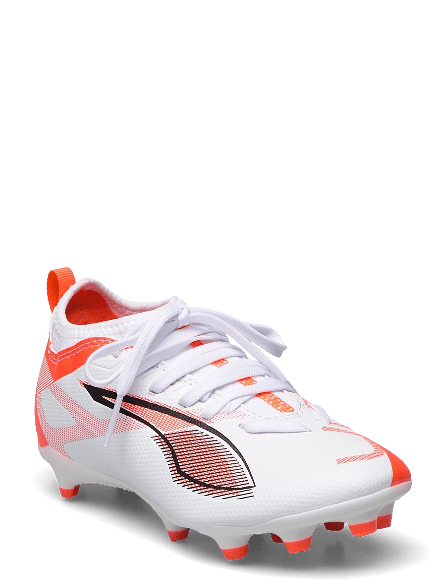 PUMA - ULTRA 5 MATCH FG/AG Jr - kleding - puma white-puma black-glowing red - 1