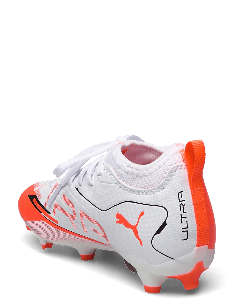 PUMA - ULTRA 5 MATCH FG/AG Jr - tøj - puma white-puma black-glowing red - 2