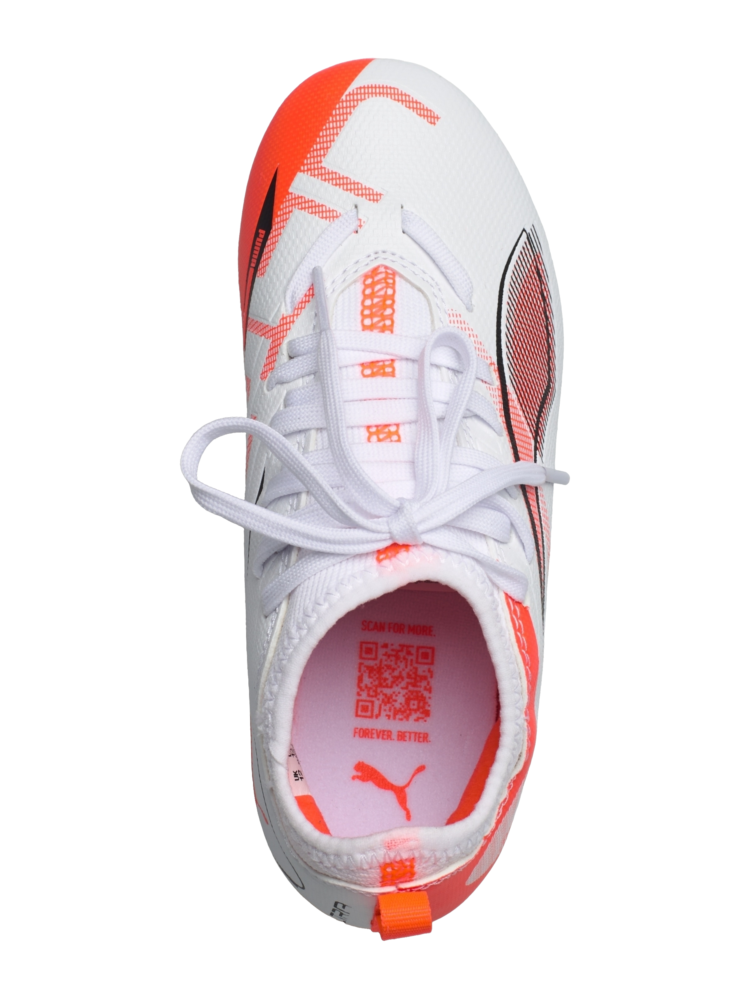 PUMA - ULTRA 5 MATCH FG/AG Jr - kleding - puma white-puma black-glowing red - 4