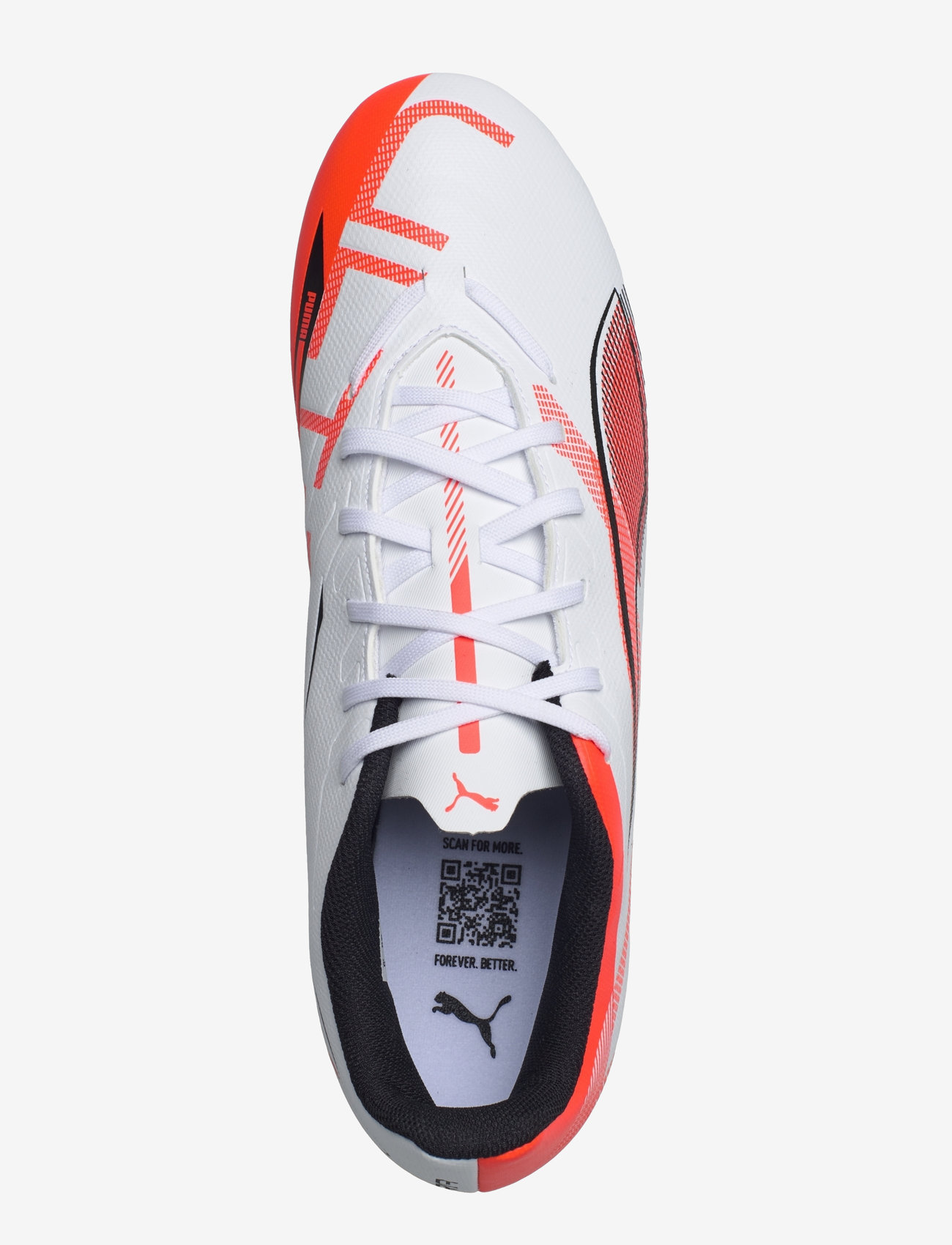 PUMA - ULTRA 5 PLAY FG/AG - fotbollsskor - puma white-puma black-glowing red - 4