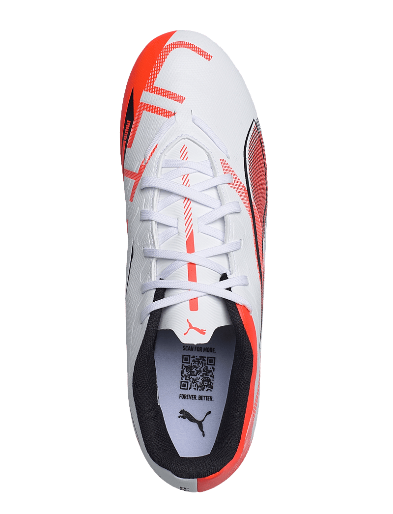 PUMA - ULTRA 5 PLAY FG/AG - fotbollsskor - puma white-puma black-glowing red - 4