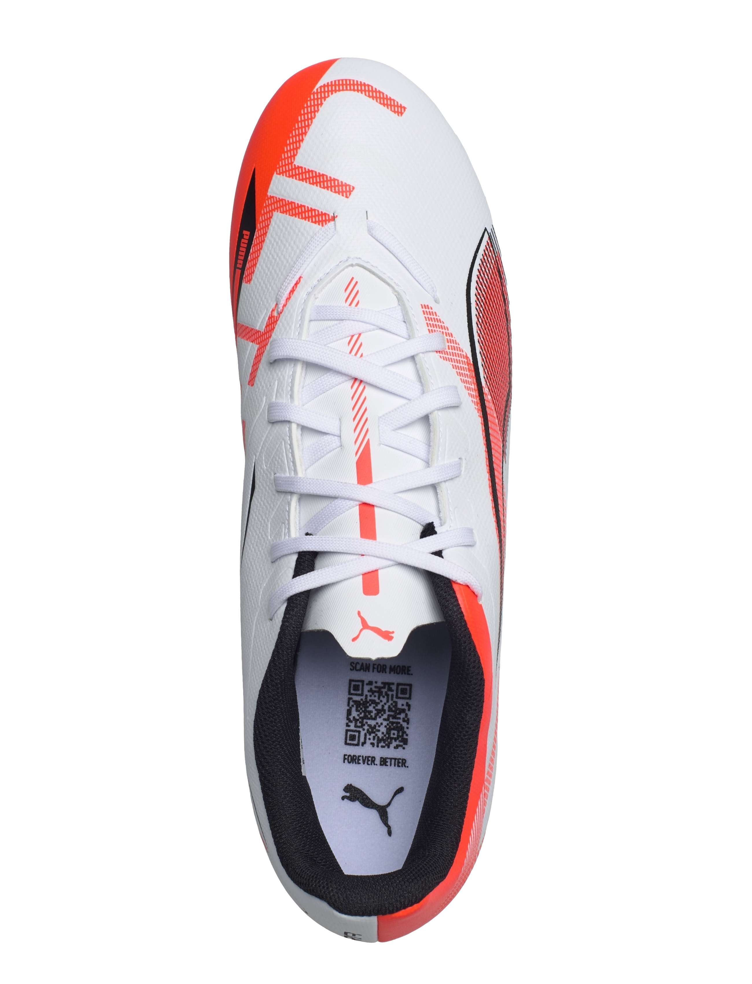PUMA - ULTRA 5 PLAY FG/AG - fotbollsskor - puma white-puma black-glowing red - 4