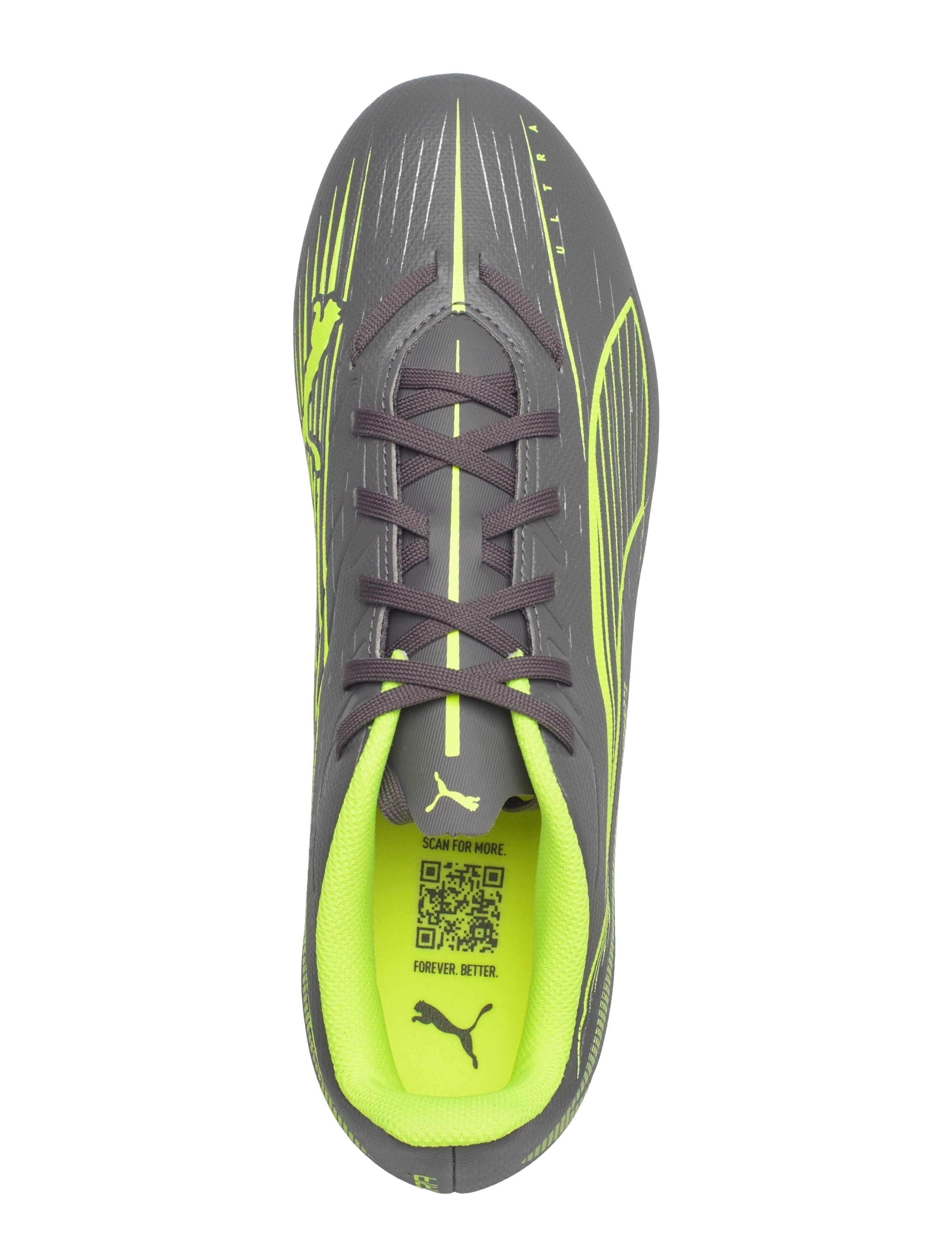PUMA - ULTRA 5 PLAY FG/AG - fodboldstøvler - matte aged silver-yellow alert-puma aged silver - 3