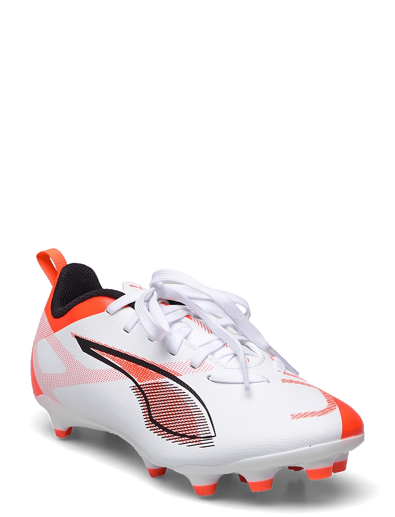 PUMA - ULTRA 5 PLAY FG/AG Jr - apģērbs - puma white-puma black-glowing red - 1