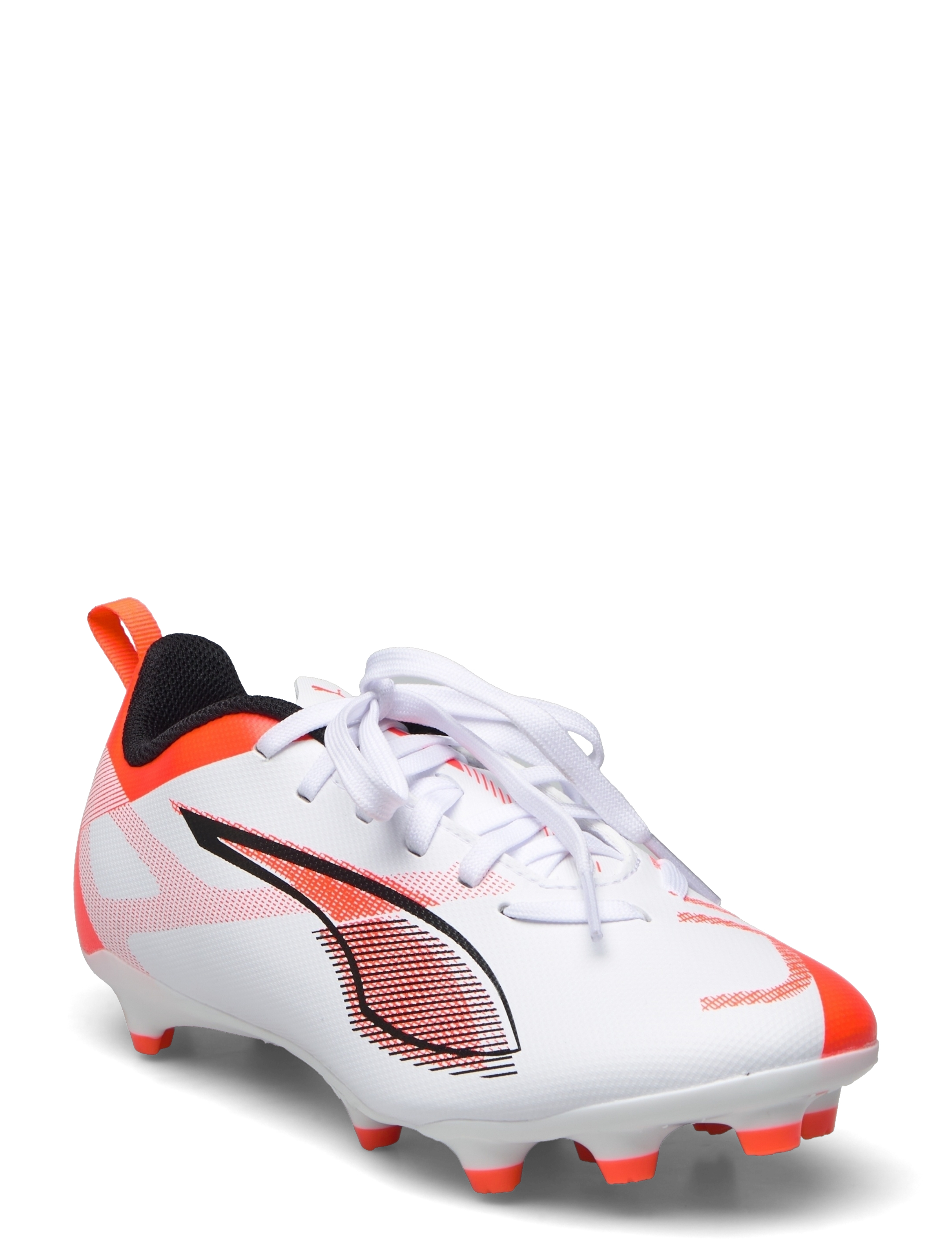 PUMA - ULTRA 5 PLAY FG/AG Jr - puma white-puma black-glowing red - 1