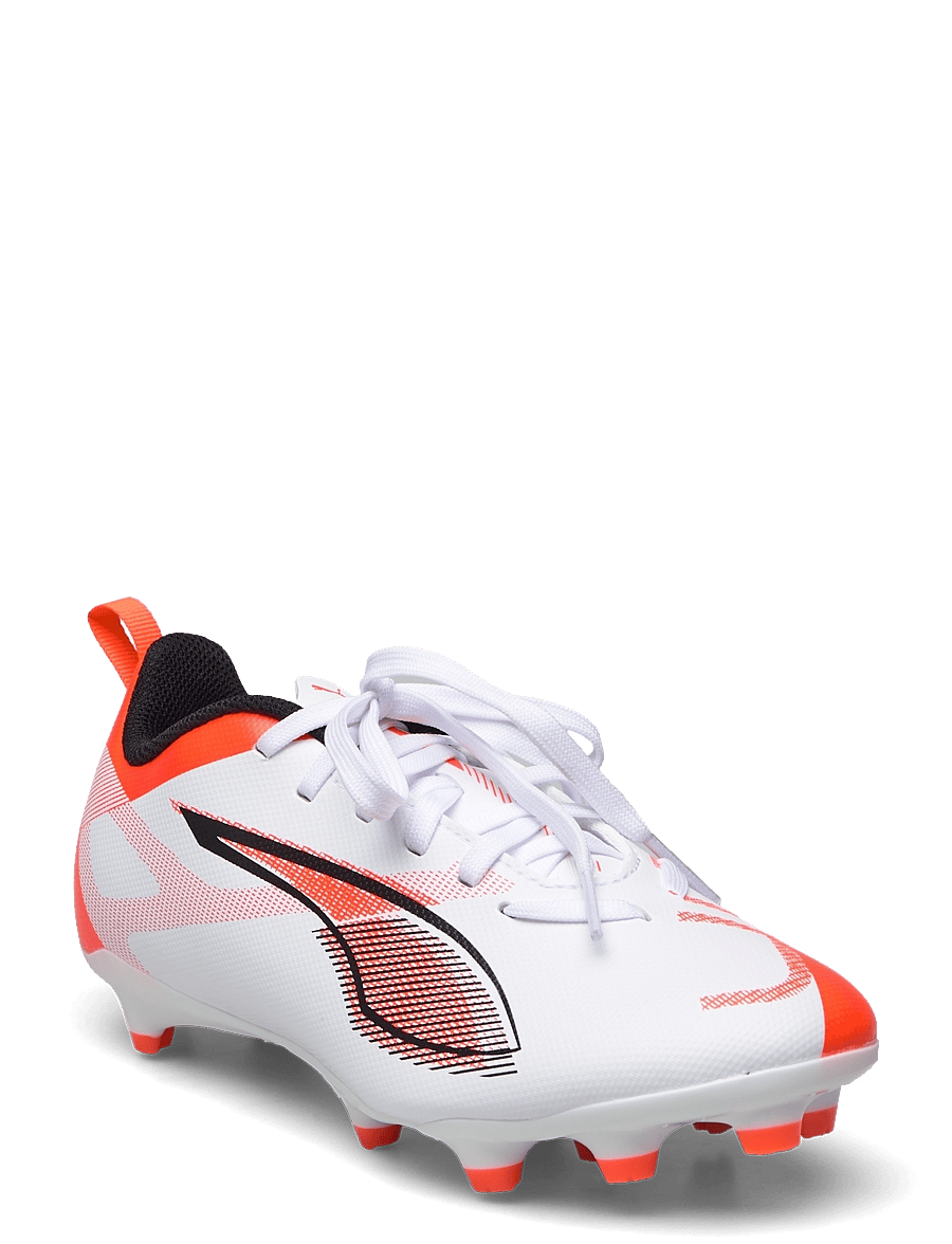 PUMA - ULTRA 5 PLAY FG/AG Jr - puma white-puma black-glowing red - 1