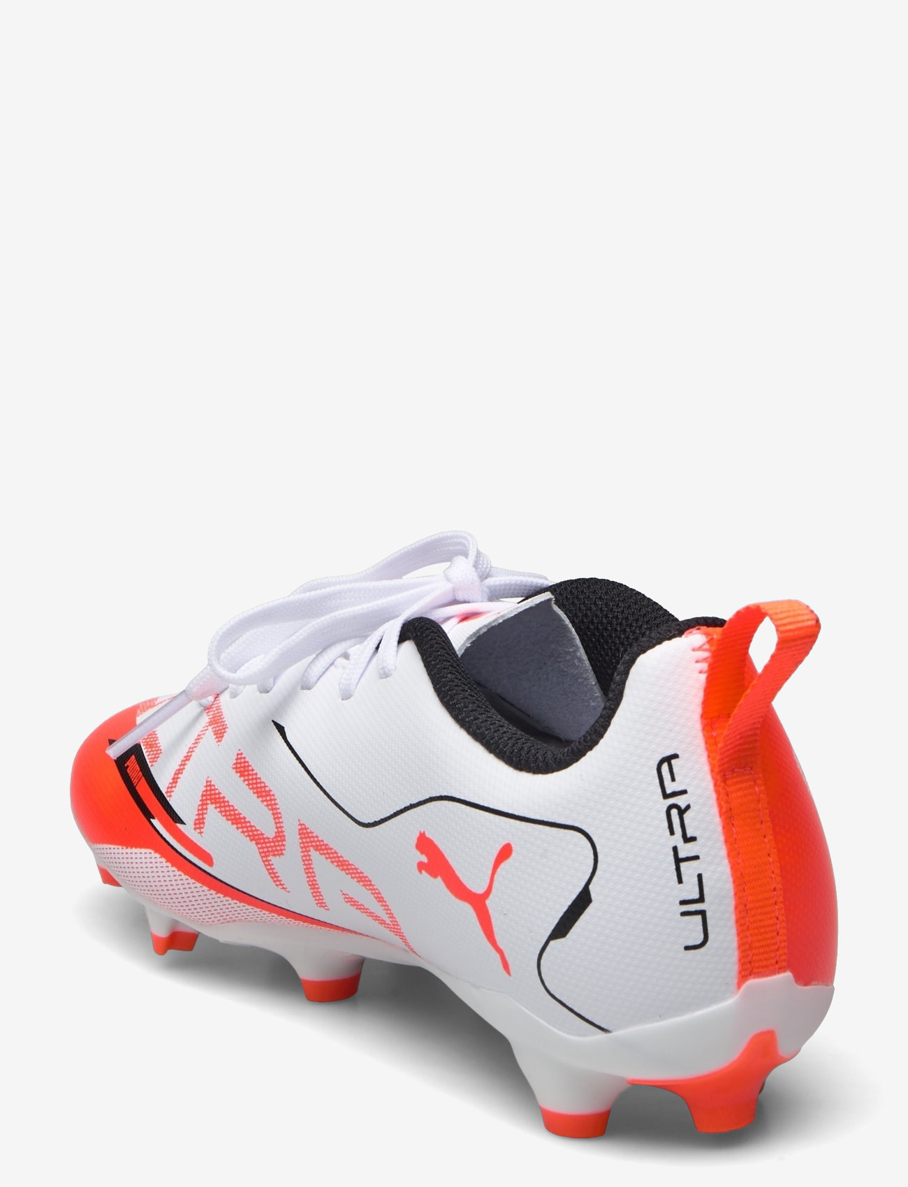 PUMA - ULTRA 5 PLAY FG/AG Jr - tøj - puma white-puma black-glowing red - 2