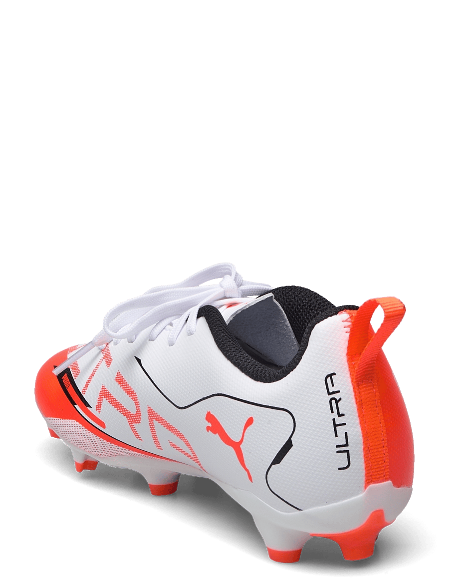 PUMA - ULTRA 5 PLAY FG/AG Jr - puma white-puma black-glowing red - 2