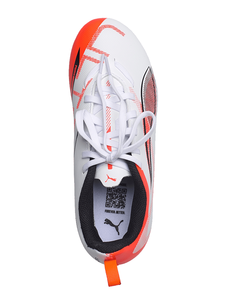 PUMA - ULTRA 5 PLAY FG/AG Jr - apģērbs - puma white-puma black-glowing red - 4