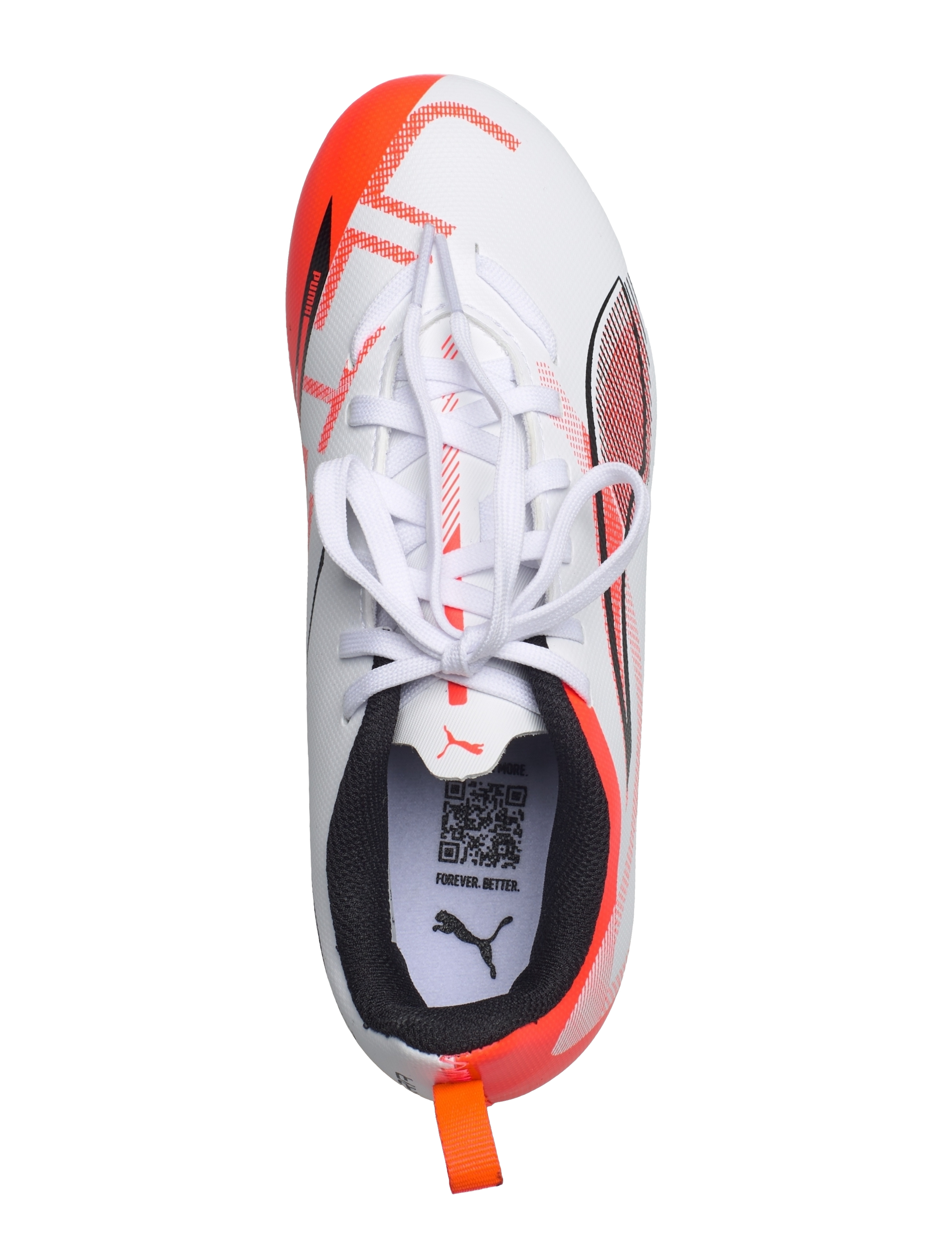 PUMA - ULTRA 5 PLAY FG/AG Jr - puma white-puma black-glowing red - 4