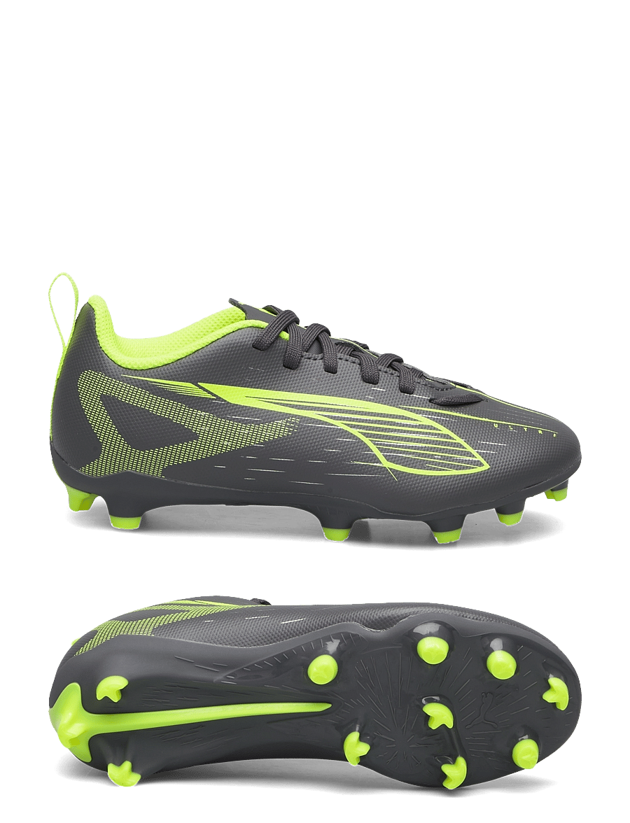 PUMA - ULTRA 5 PLAY FG/AG Jr - matte aged silver-yellow alert-puma aged silver - 0