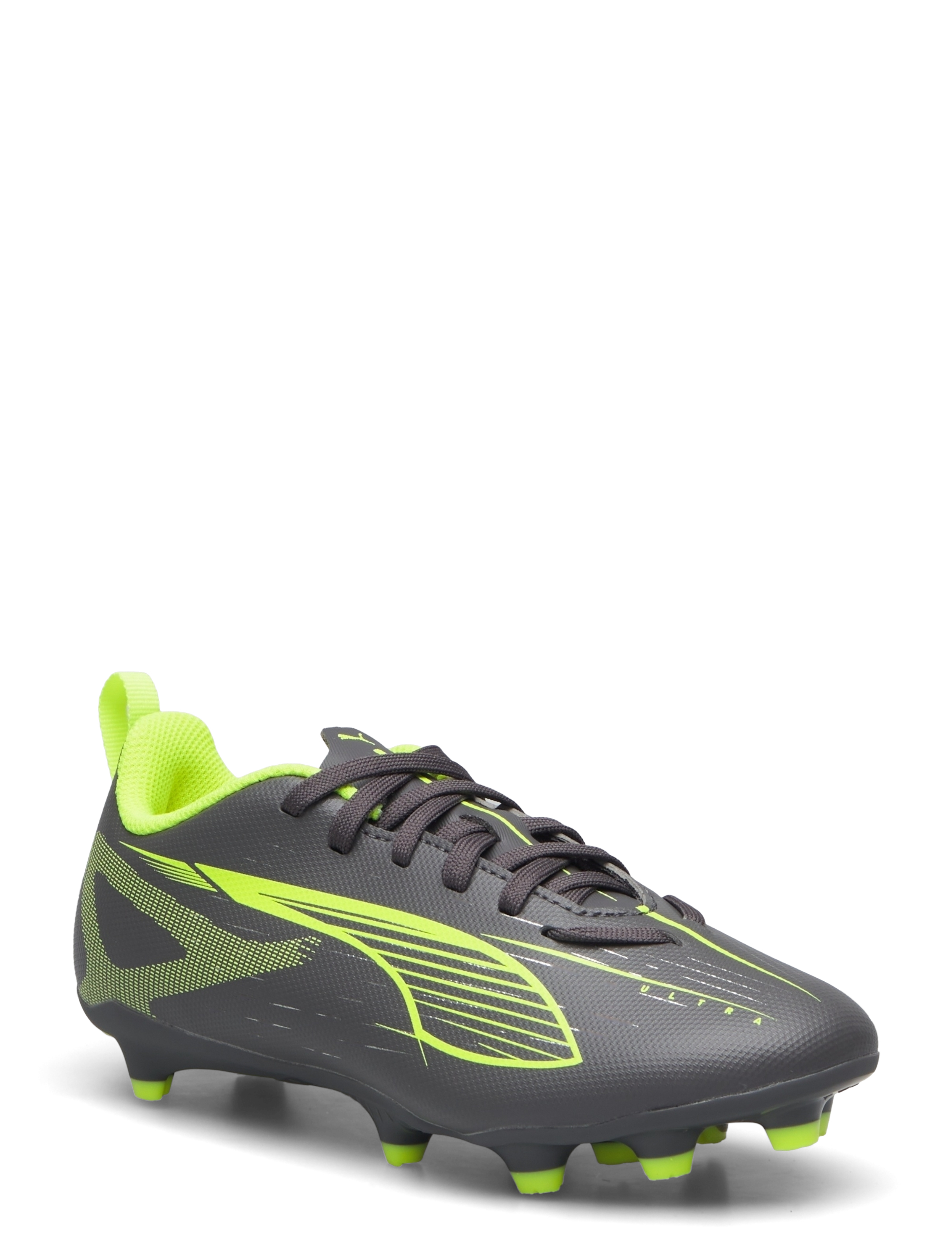 PUMA - ULTRA 5 PLAY FG/AG Jr - matte aged silver-yellow alert-puma aged silver - 1