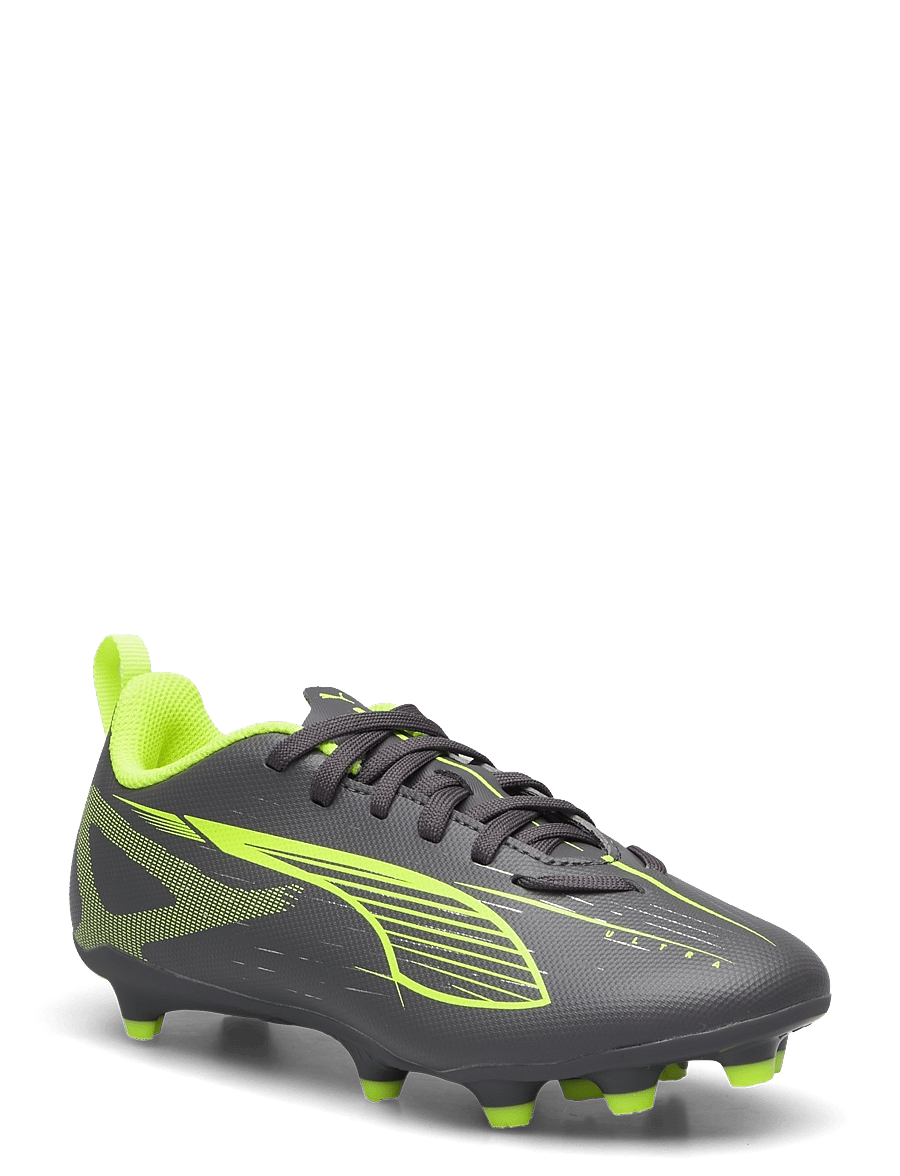 PUMA - ULTRA 5 PLAY FG/AG Jr - matte aged silver-yellow alert-puma aged silver - 1