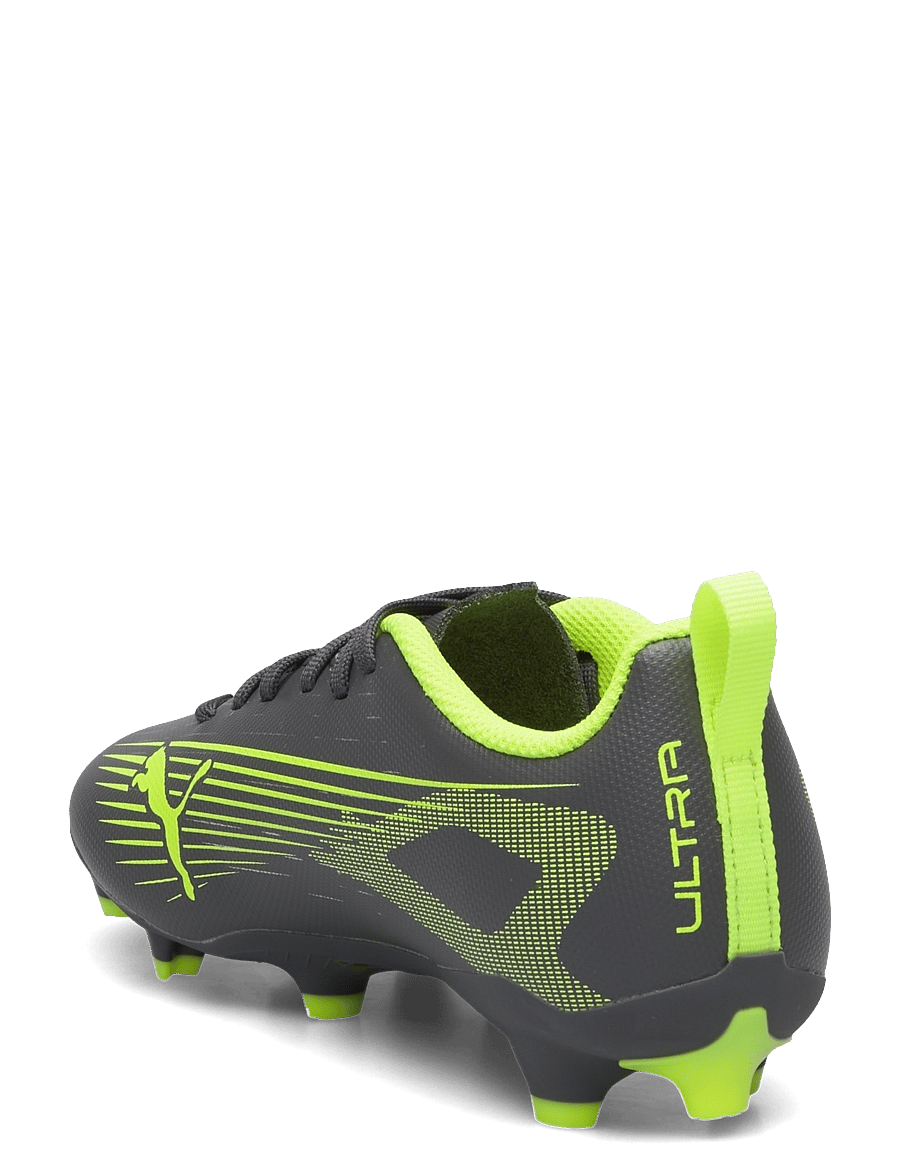 PUMA - ULTRA 5 PLAY FG/AG Jr - matte aged silver-yellow alert-puma aged silver - 2