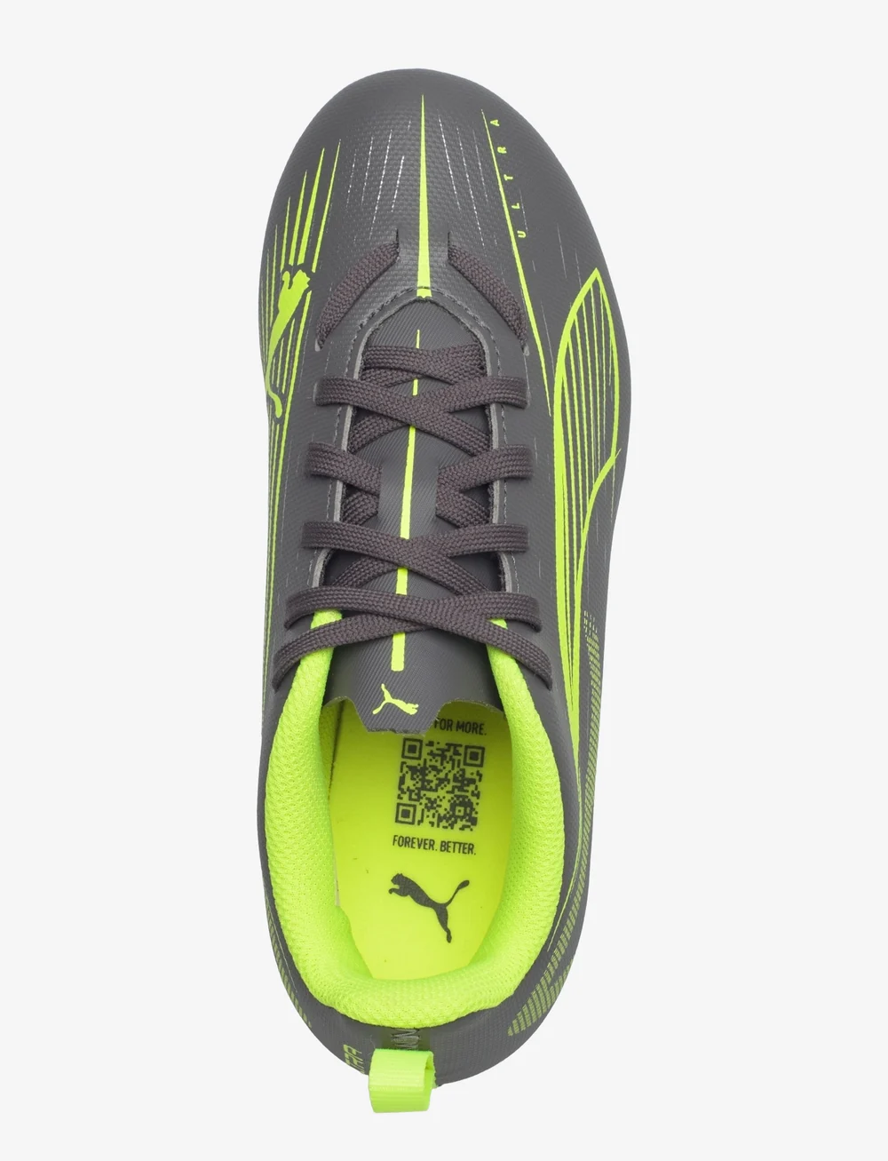 PUMA - ULTRA 5 PLAY FG/AG Jr - tøj - matte aged silver-yellow alert-puma aged silver - 3