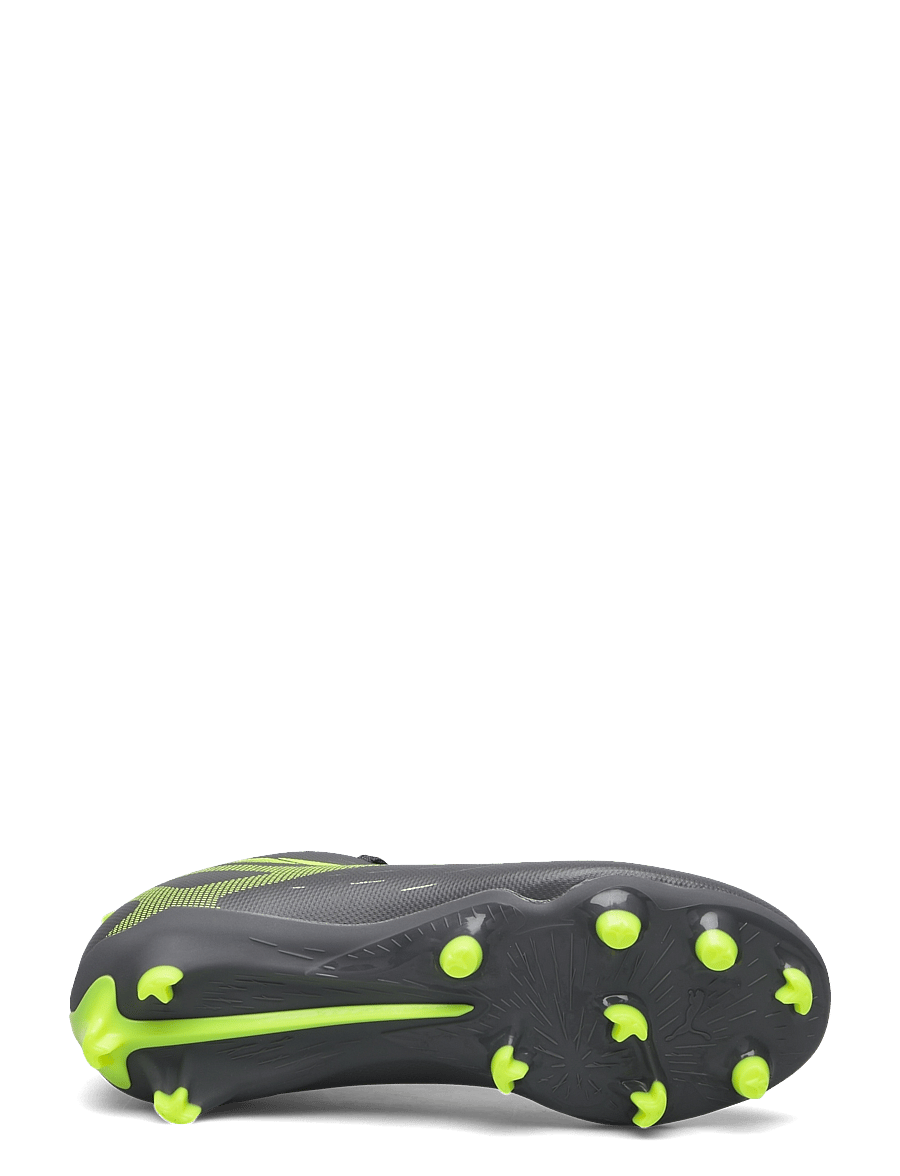 PUMA - ULTRA 5 PLAY FG/AG Jr - matte aged silver-yellow alert-puma aged silver - 4
