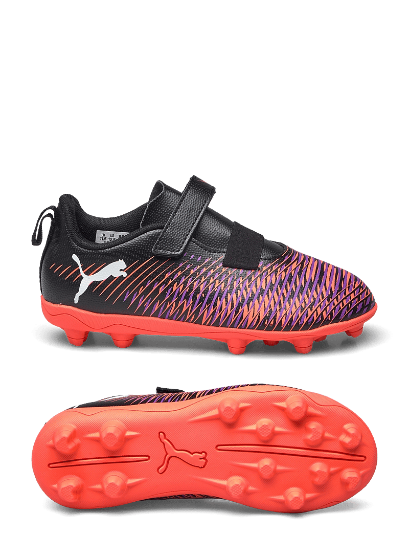 PUMA - FUTURE 8 PLAY V FG/AG RB Jr - apģērbs - puma black-puma white-glowing red - 0