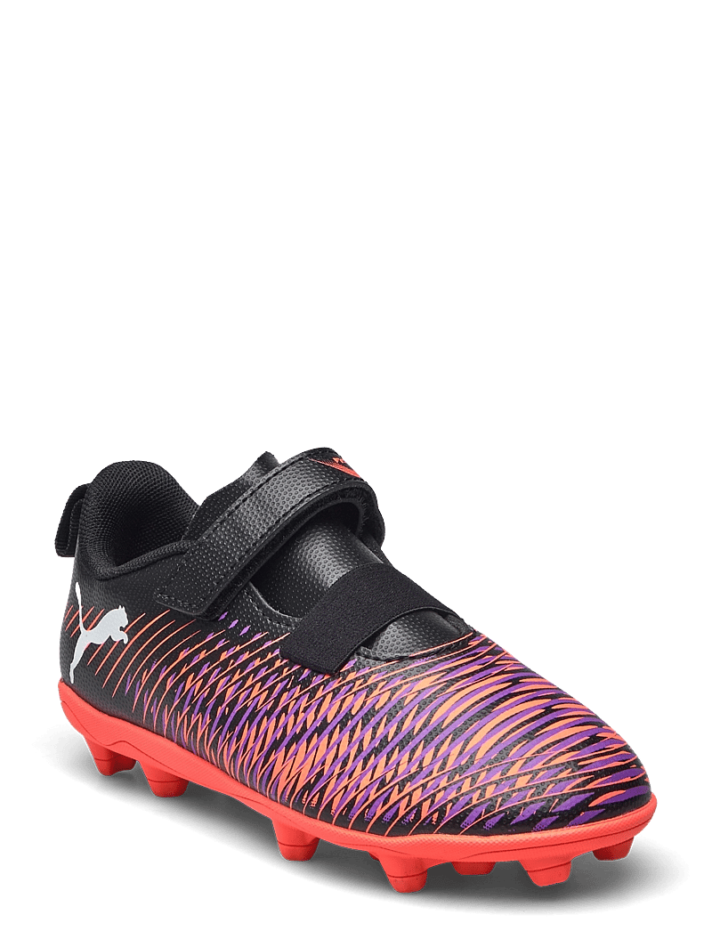 PUMA - FUTURE 8 PLAY V FG/AG RB Jr - apģērbs - puma black-puma white-glowing red - 1