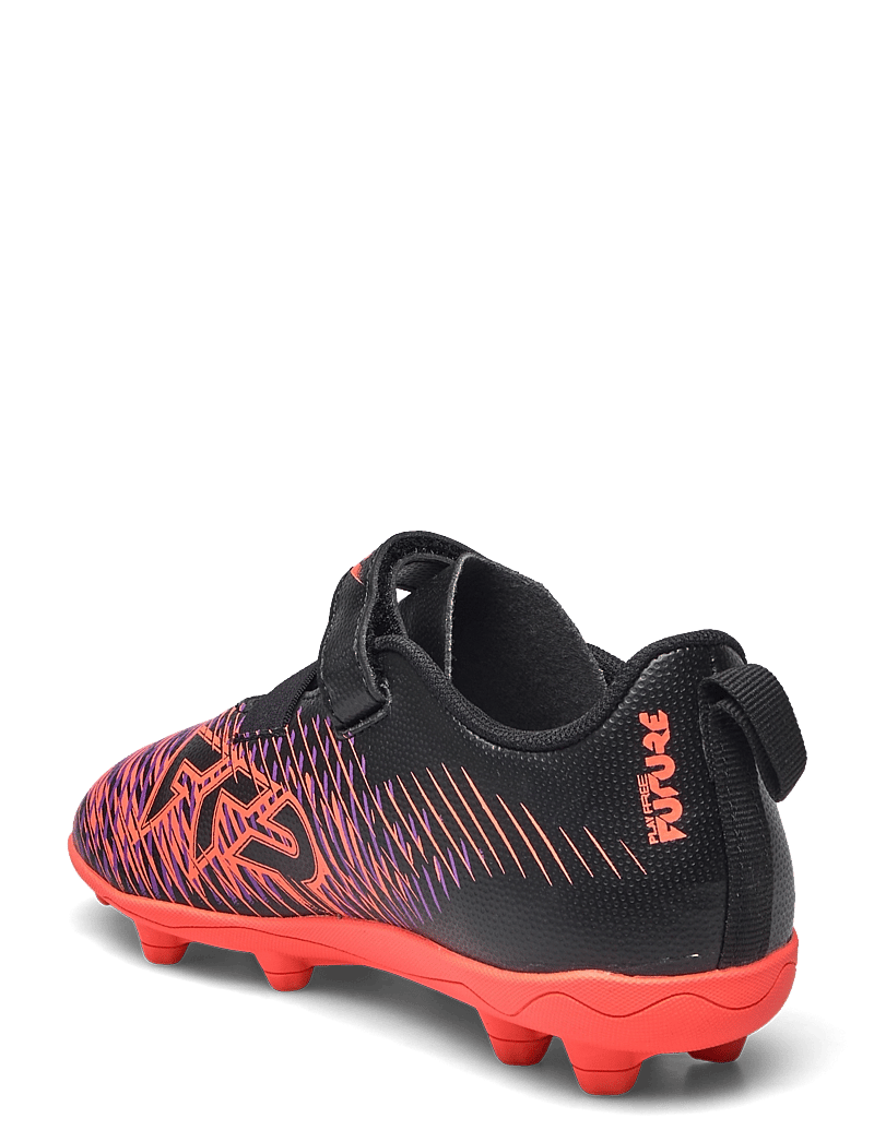 PUMA - FUTURE 8 PLAY V FG/AG RB Jr - apģērbs - puma black-puma white-glowing red - 2