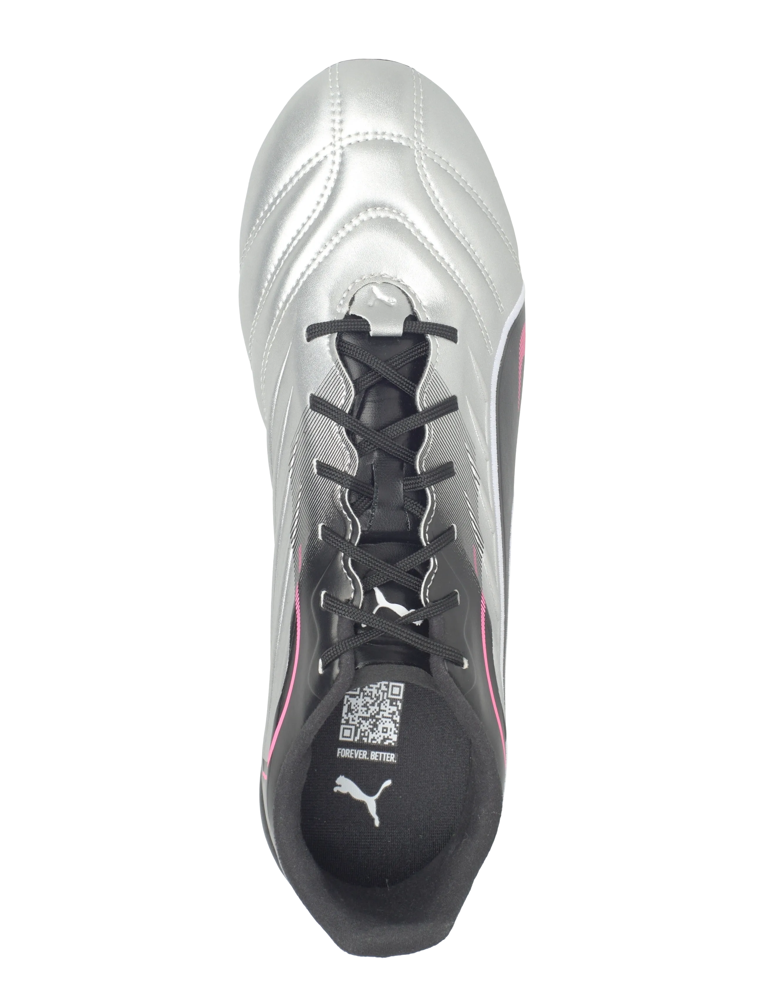 PUMA - KING PRO FG/AG - fodboldsko - puma silver-puma black-sun struck-puma white - 3