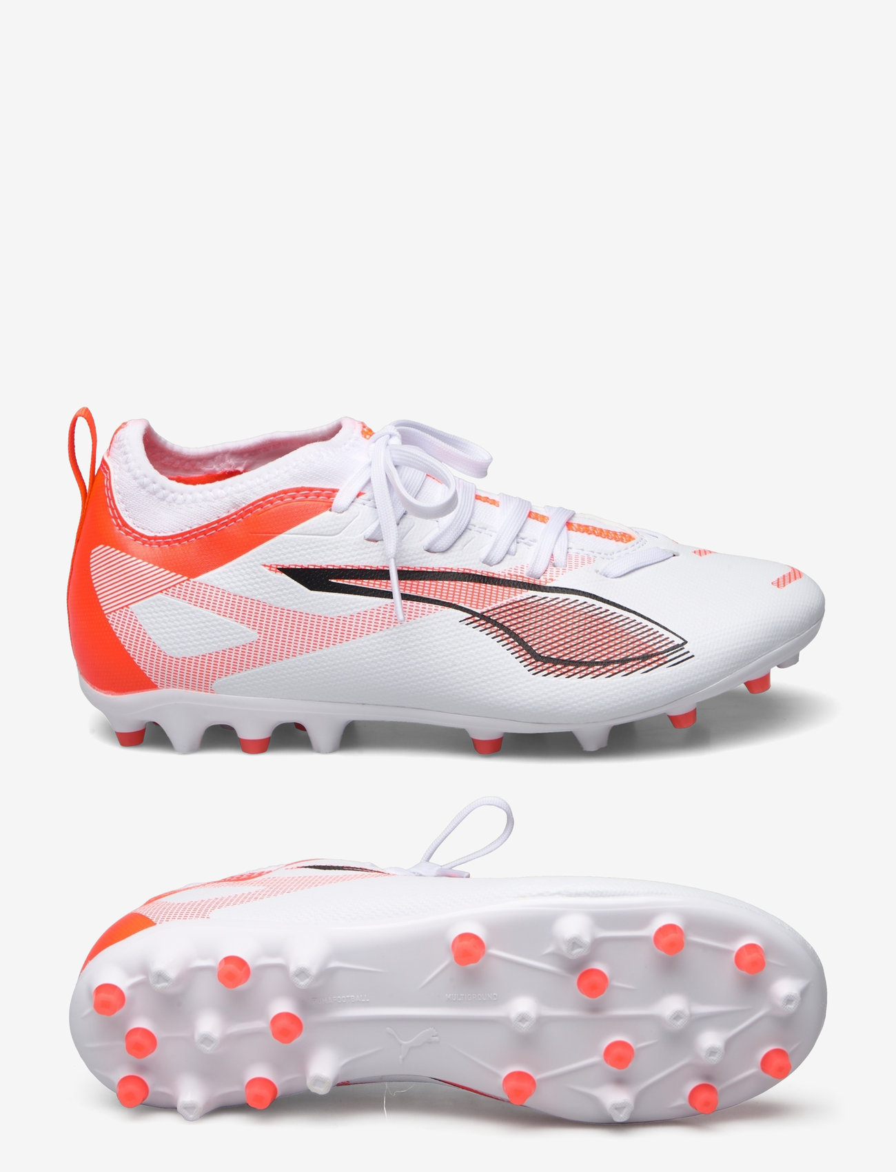 PUMA - ULTRA 5 MATCH MG Jr - kläder - puma white-puma black-glowing red - 0