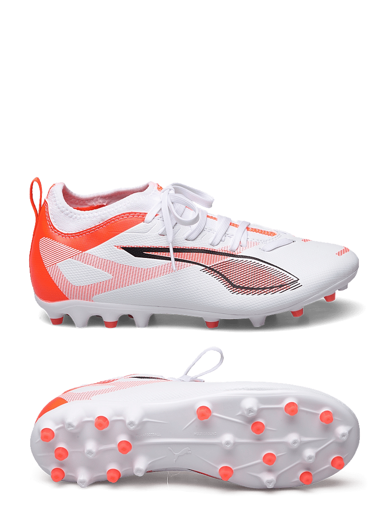 PUMA - ULTRA 5 MATCH MG Jr - apģērbs - puma white-puma black-glowing red - 0