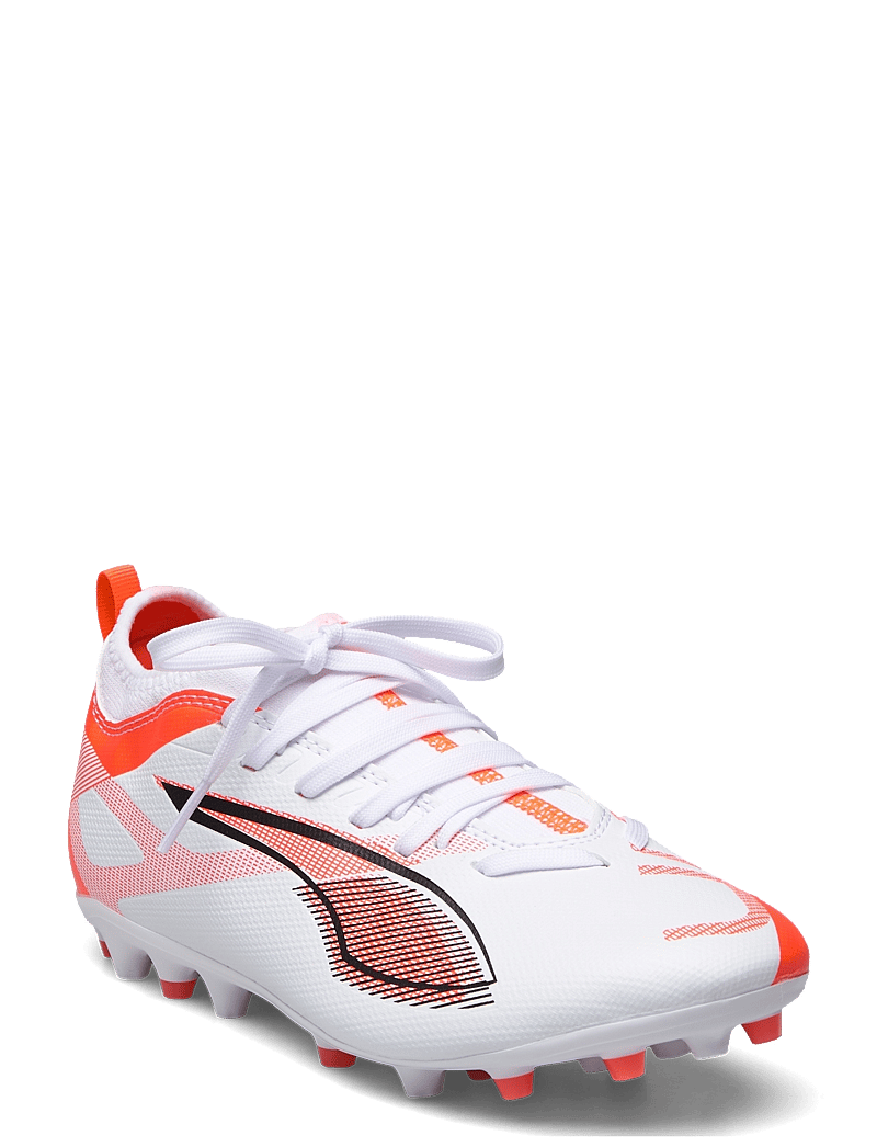 PUMA - ULTRA 5 MATCH MG Jr - apģērbs - puma white-puma black-glowing red - 1