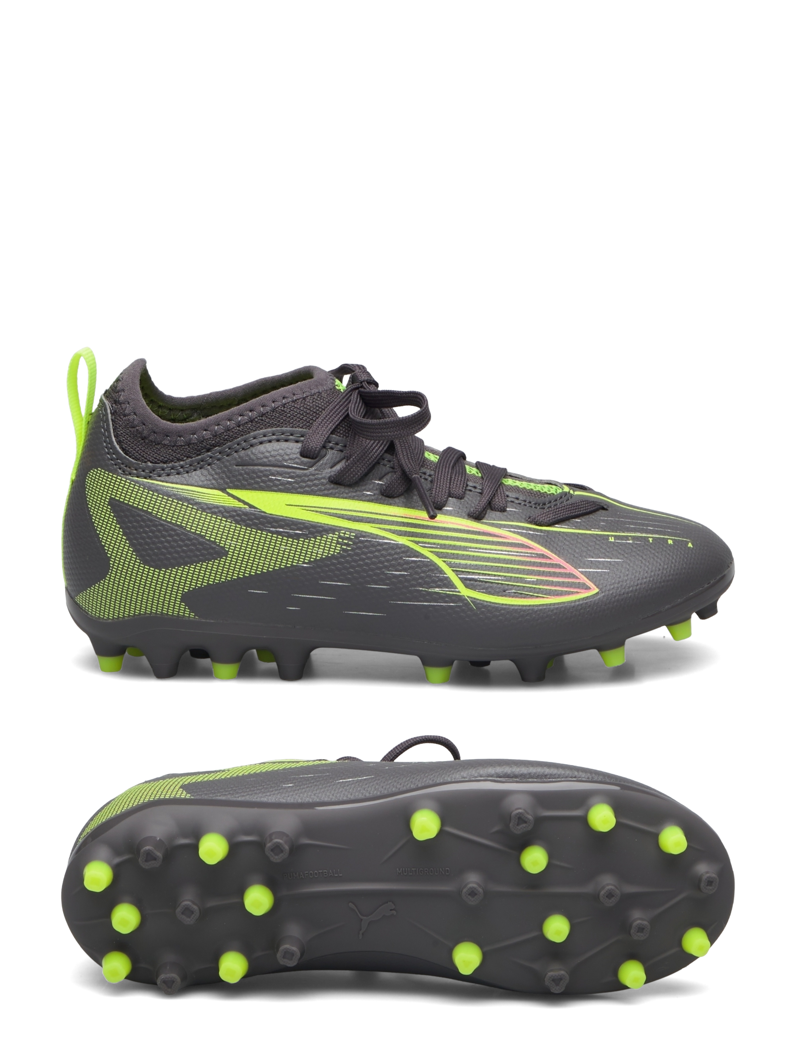 PUMA ULTRA 5 MATCH MG Jr - PUMA - MATTE AGED SILVER-YELLOW ALERT-PUMA AGED SILVER / multi